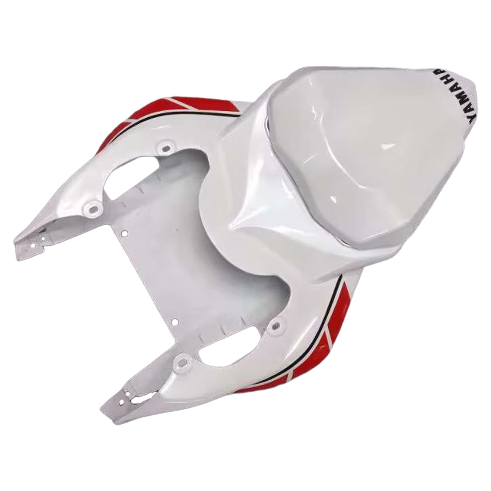 Amotopart Carénages Yamaha YZF-R6 2006-2007 Carénage Blanc Rouge Noir Kit de carénage