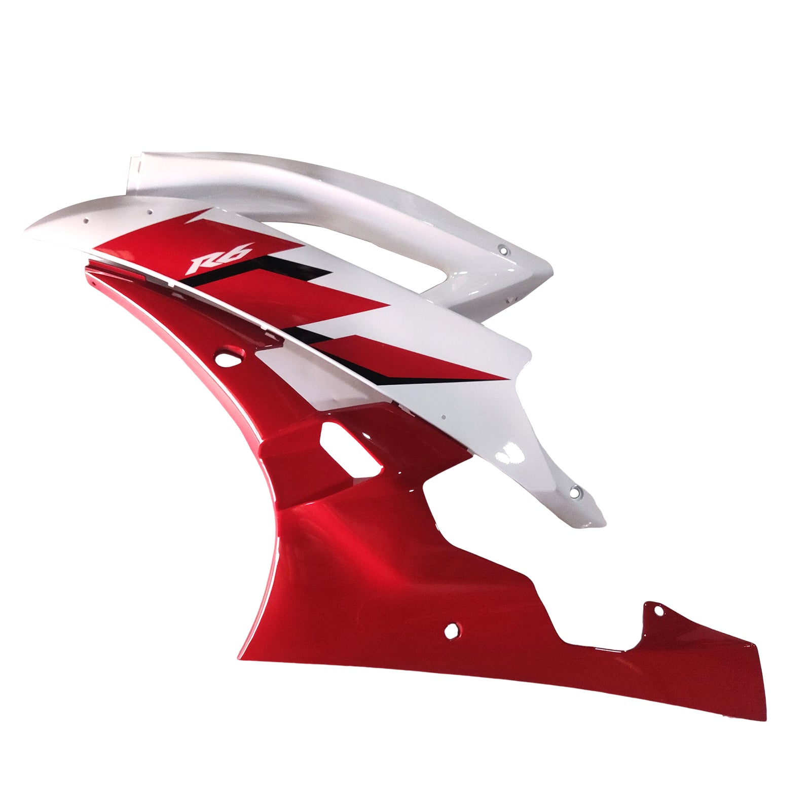 Amotopart 2006-2007 Yamaha YZF-R6 Red&White Fairing Kit
