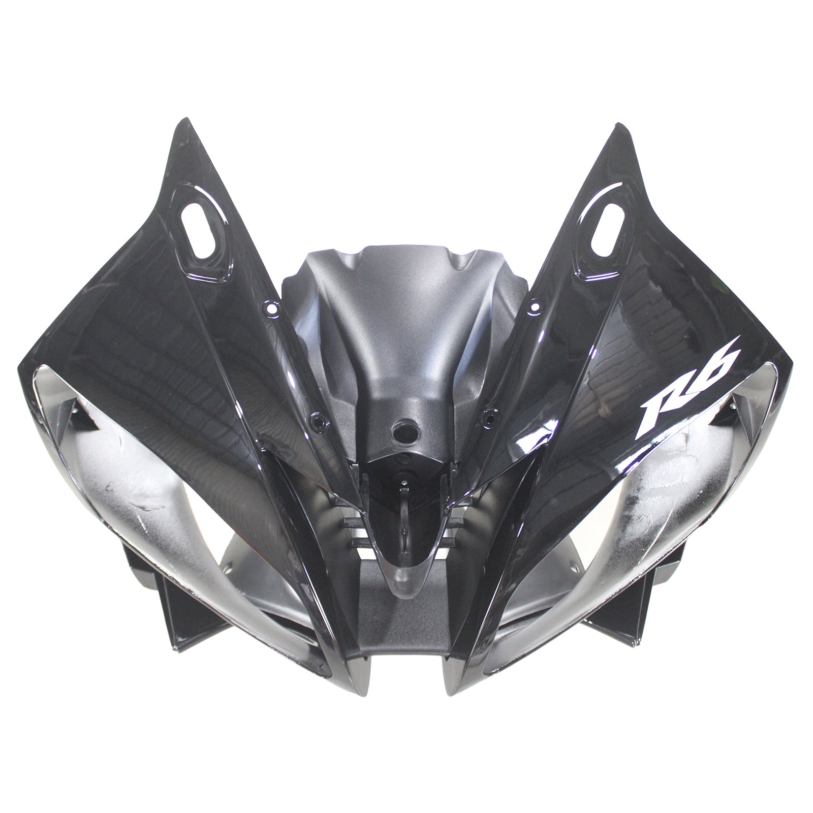 Amotopart Yamaha 2006–2007 YZF 600 R6 komplett schwarzes Verkleidungsset