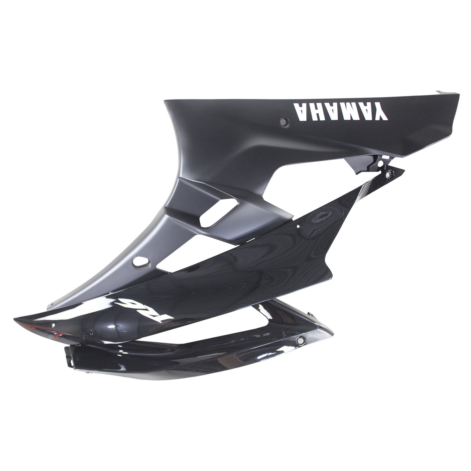 Amotopart Yamaha 2006–2007 YZF 600 R6 komplett schwarzes Verkleidungsset