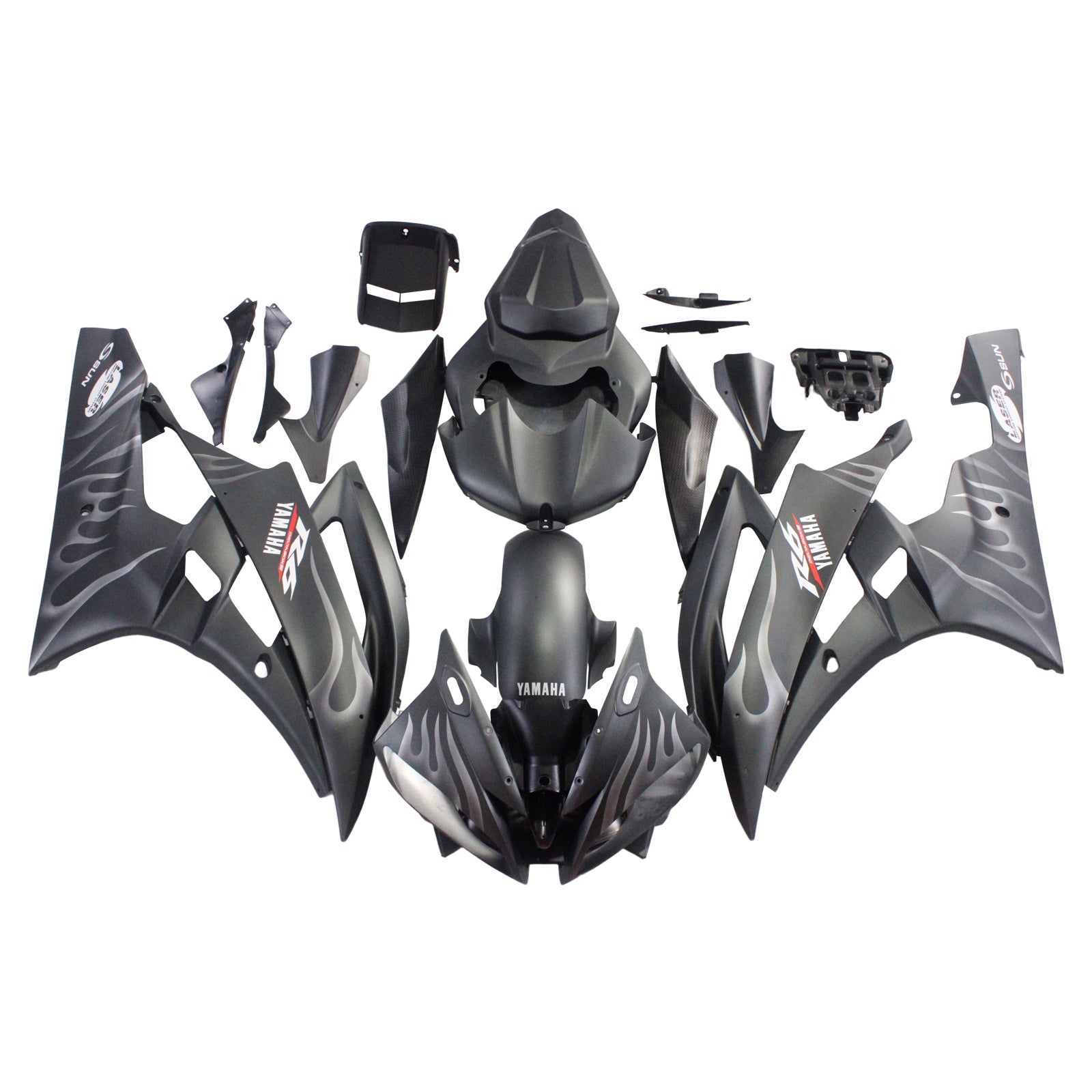Injection Fairing Kit Bodywork Plastic ABS fit For Yamaha YZF 600 R6 2006-2007