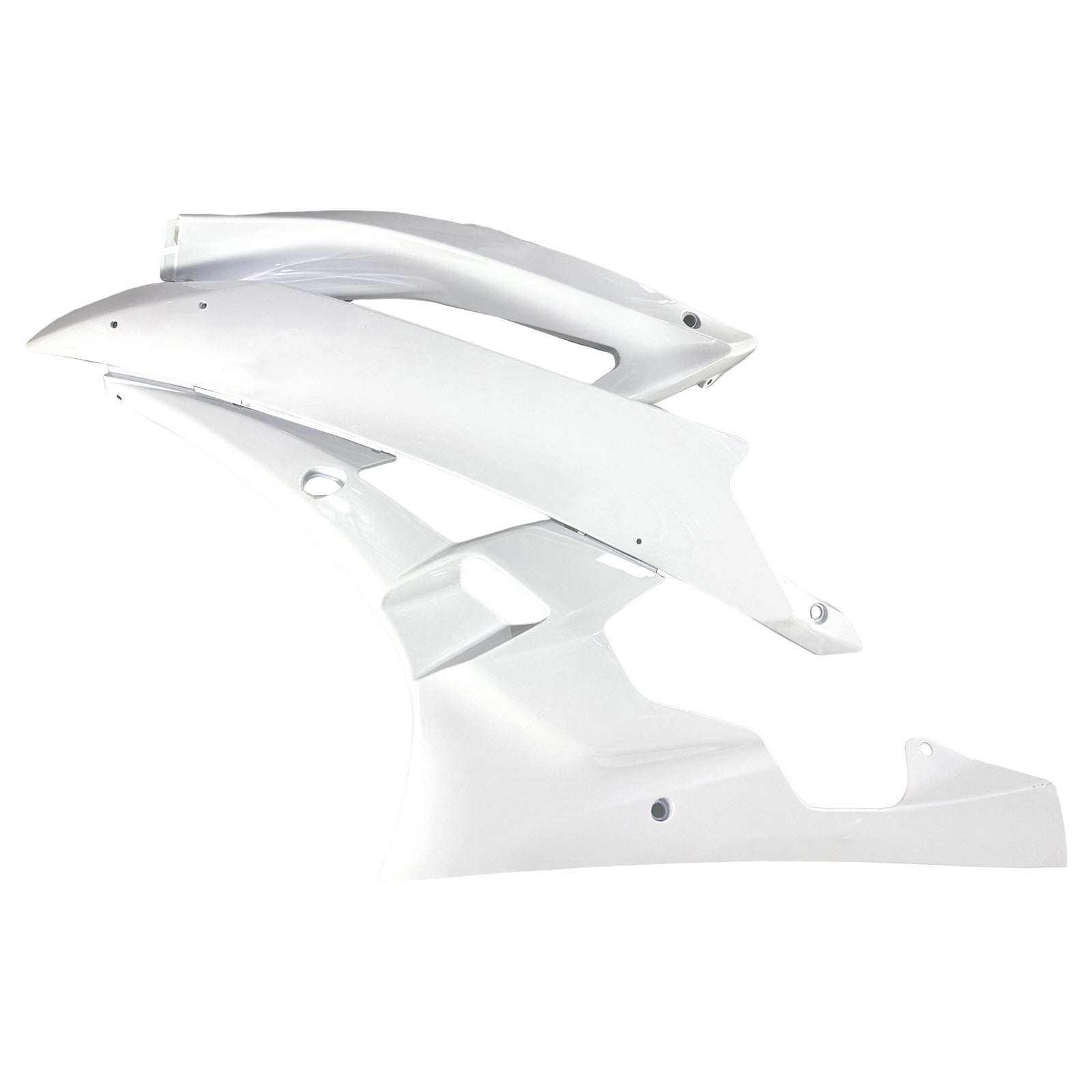 Kit de carenagem Amotopart Yamaha 2006-2007 YZF 600 R6 branca