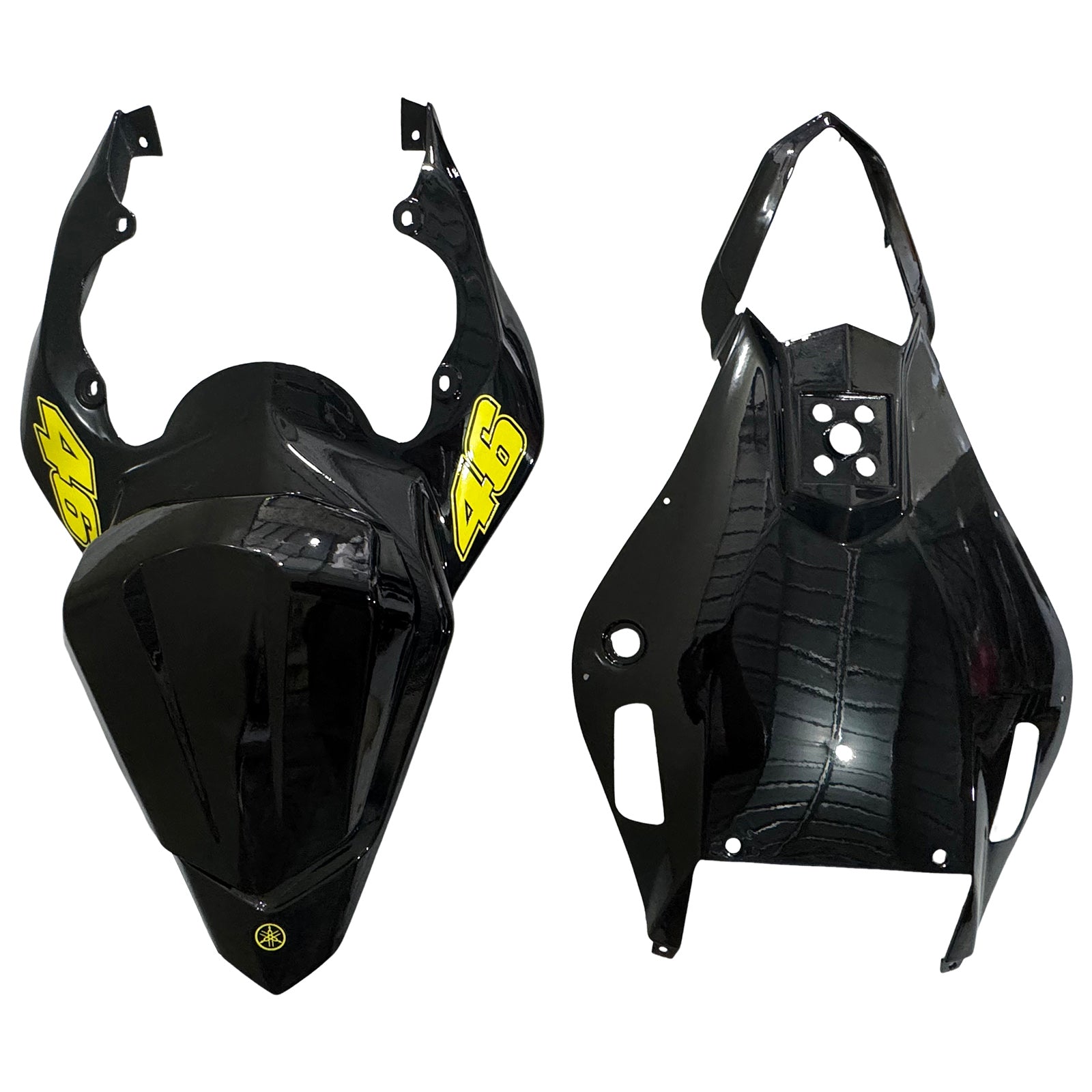 Amotopart Yamaha 2006-2007 YZF 600 R6 Schwarzer Gelbverkleidung Kit