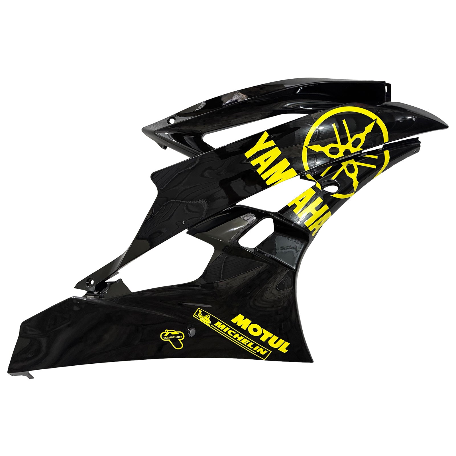 Amotopart Yamaha 2006-2007 YZF 600 R6 Schwarzer Gelbverkleidung Kit