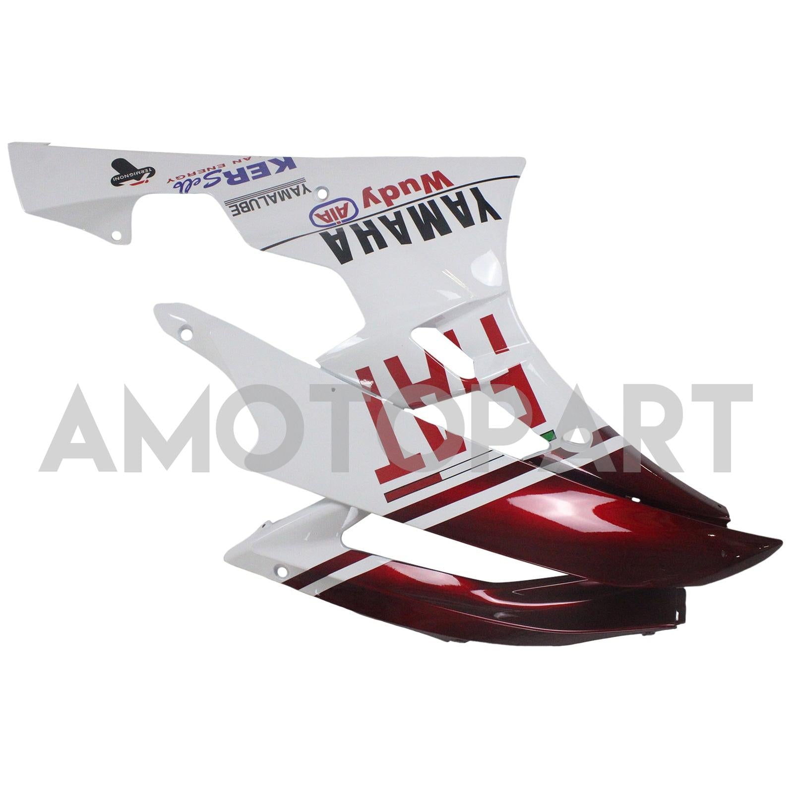 Amotopart 2006-2007 Yamaha YZF 600 R6 Red & White Fairing Kit