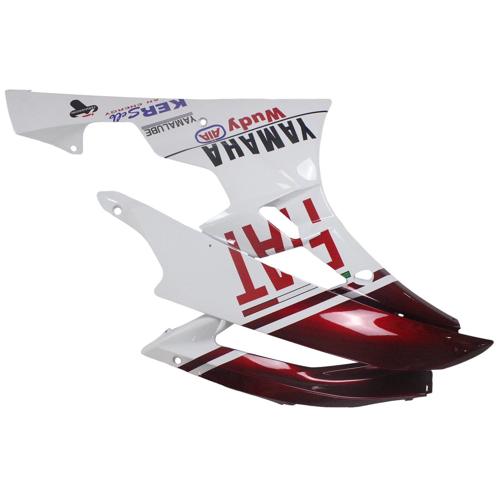 Amotopart 2006-2007 Yamaha YZF 600 R6 Red & White Fairing Kit