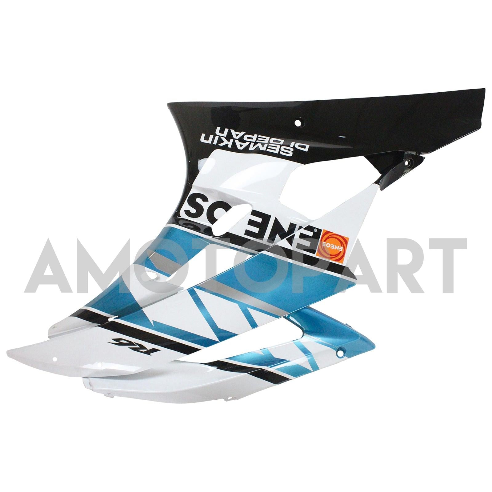 Amotopart 2006-2007 YZF 600 R6 Yamaha Blue&White Fairing Kit