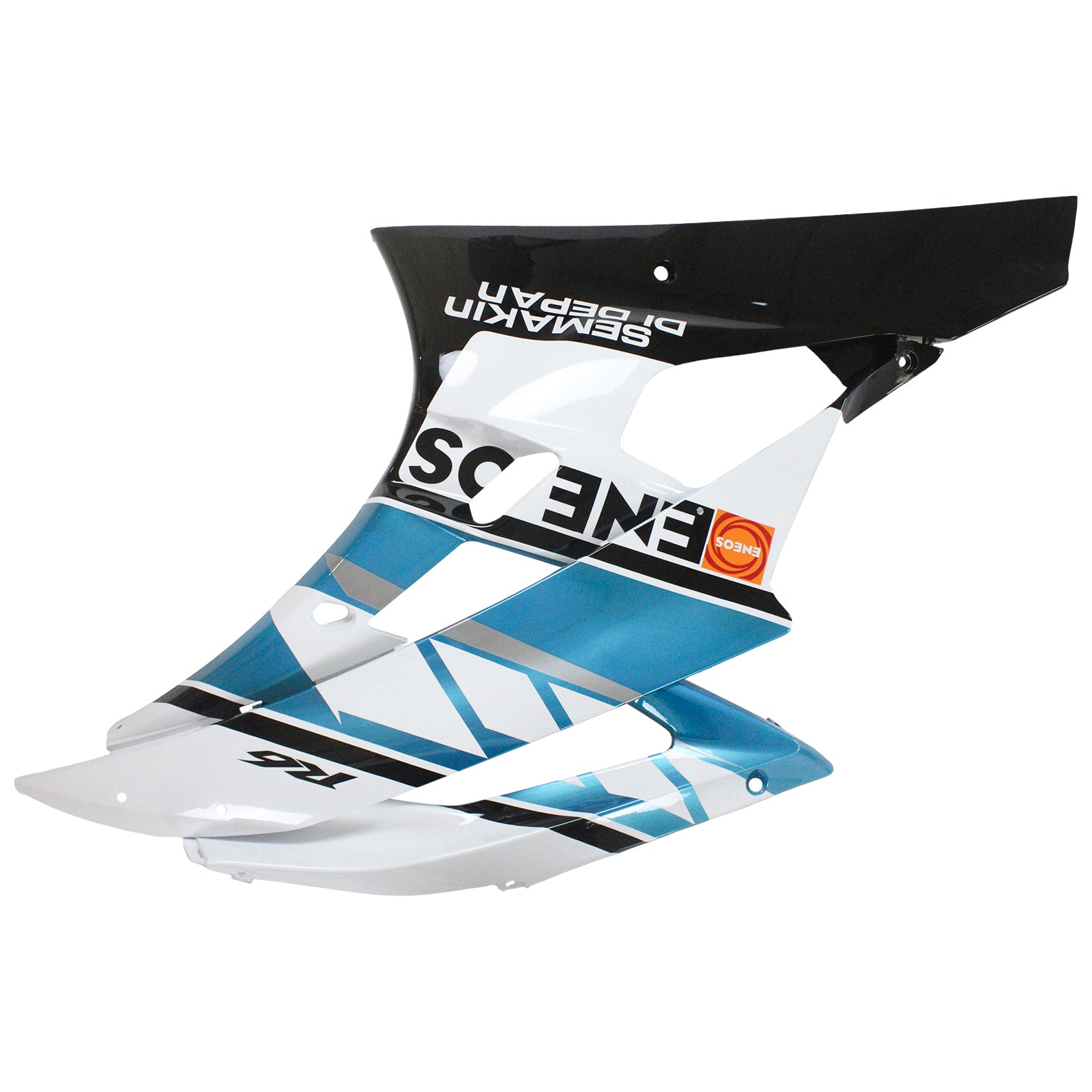 Amotopart 2006-2007 YZF 600 R6 Yamaha Kit de carenado azul y blanco