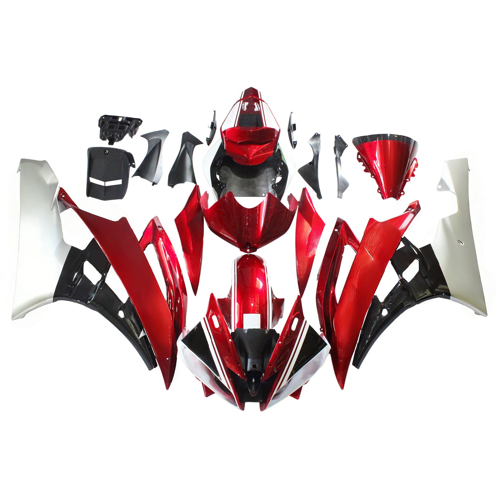 Injection Fairing Kit Bodywork Plastic ABS fit For Yamaha YZF 600 R6 2006-2007
