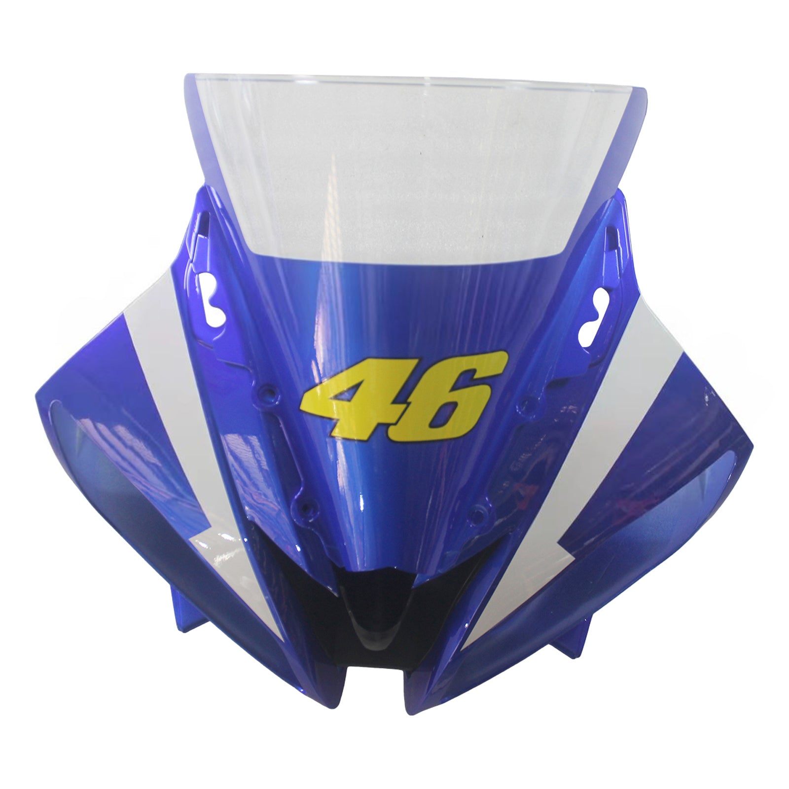 Amotopart 2006-2007 Yamaha YZF 600 R6 Kit de carenagem preto e azul