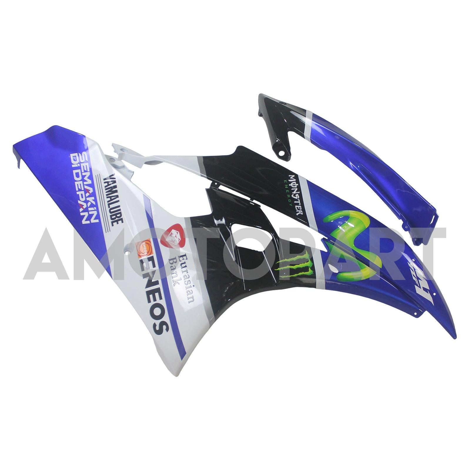 Amotopart 2006-2007 Yamaha YZF 600 R6 Black&Blue Fairing Kit