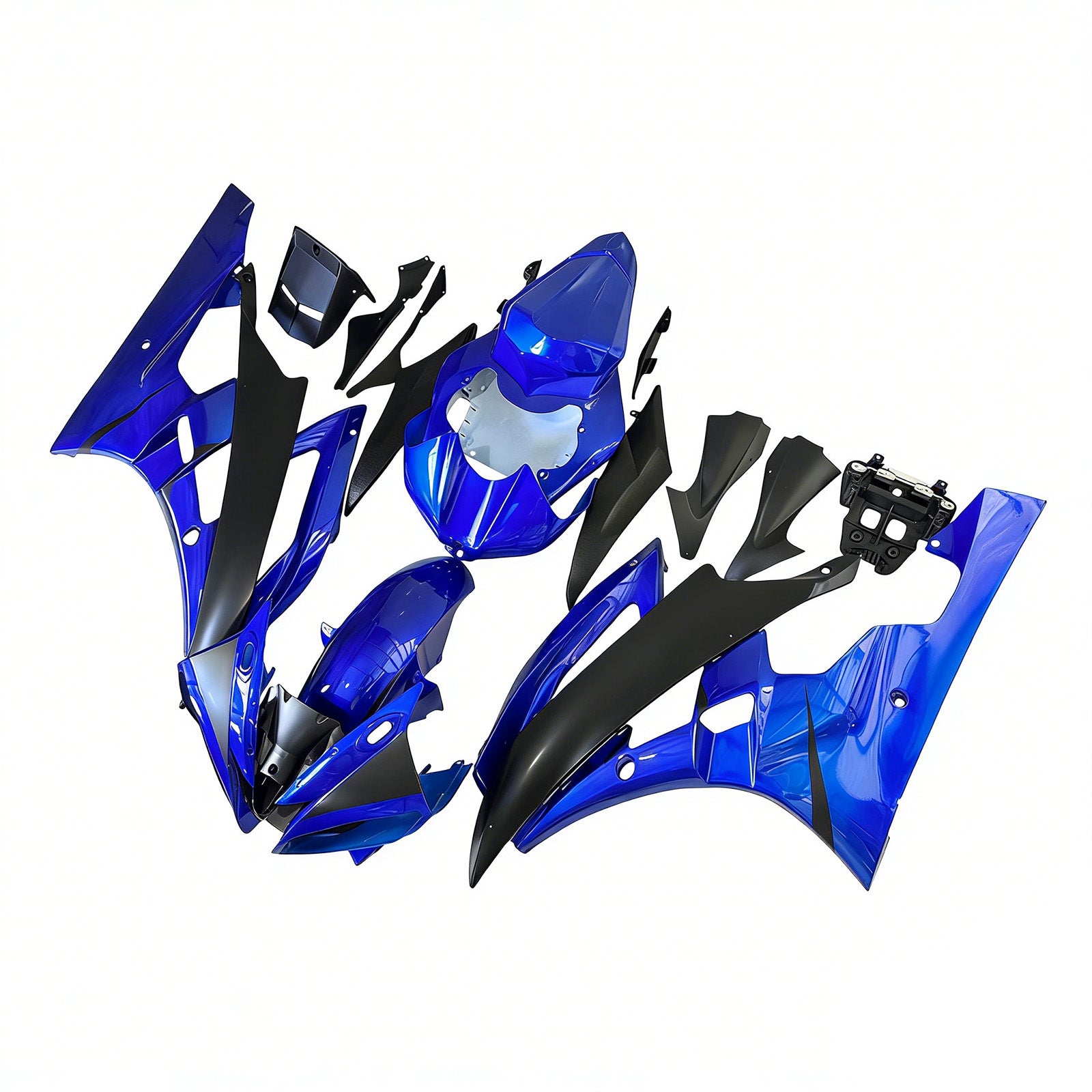 Amotopart 2006-2007 Kit carena Yamaha YZF 600 R6 blu e nero