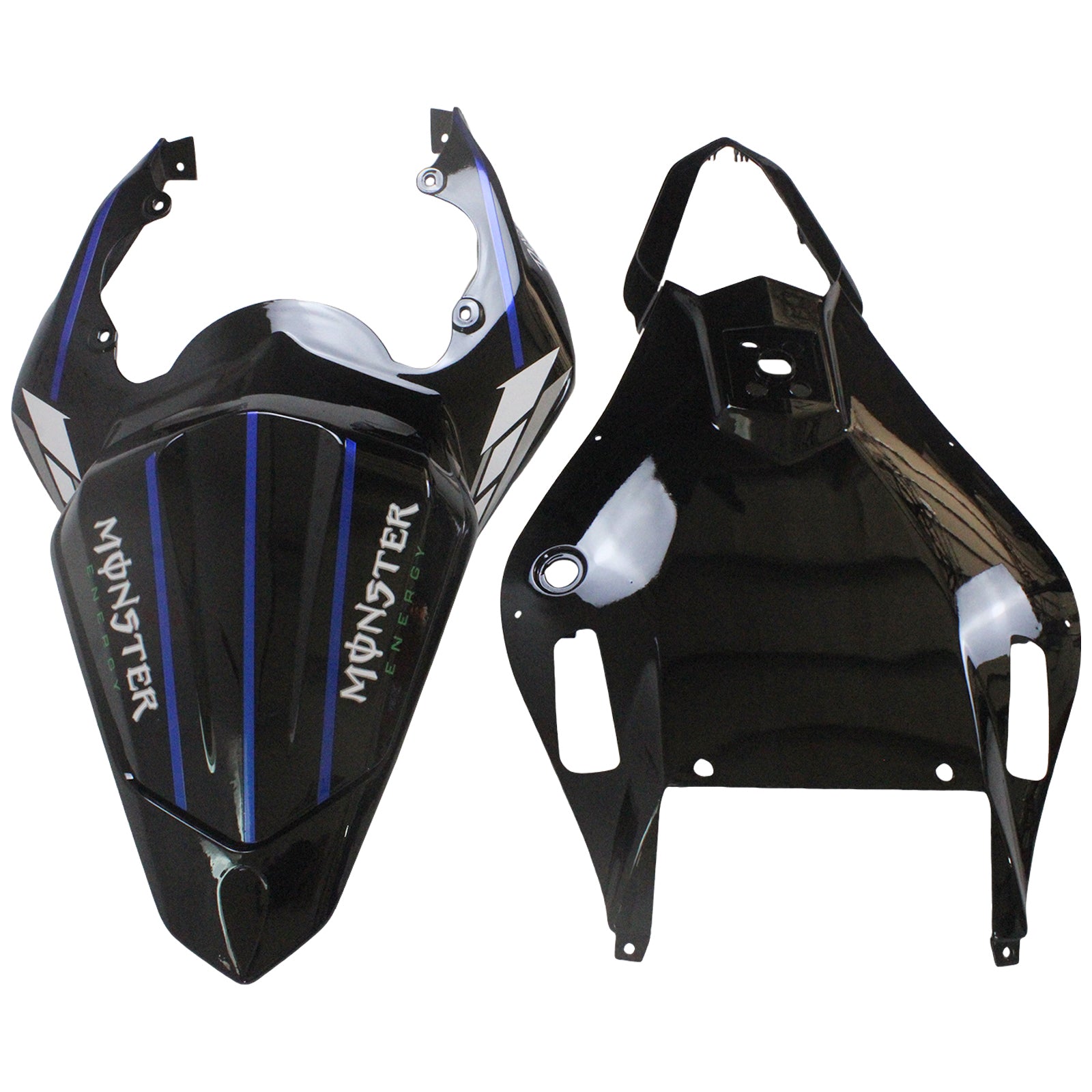 Amotopart 2006-2007 Yamaha YZF 600 R6 Blue & Black Monster Fairing Kit