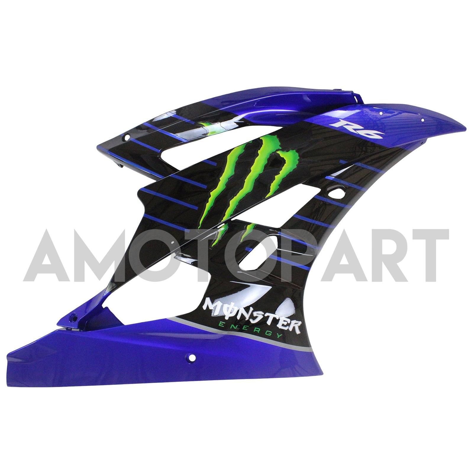 Amotopart 2006-2007 Yamaha YZF 600 R6 Blue&Black Monster Fairing Kit