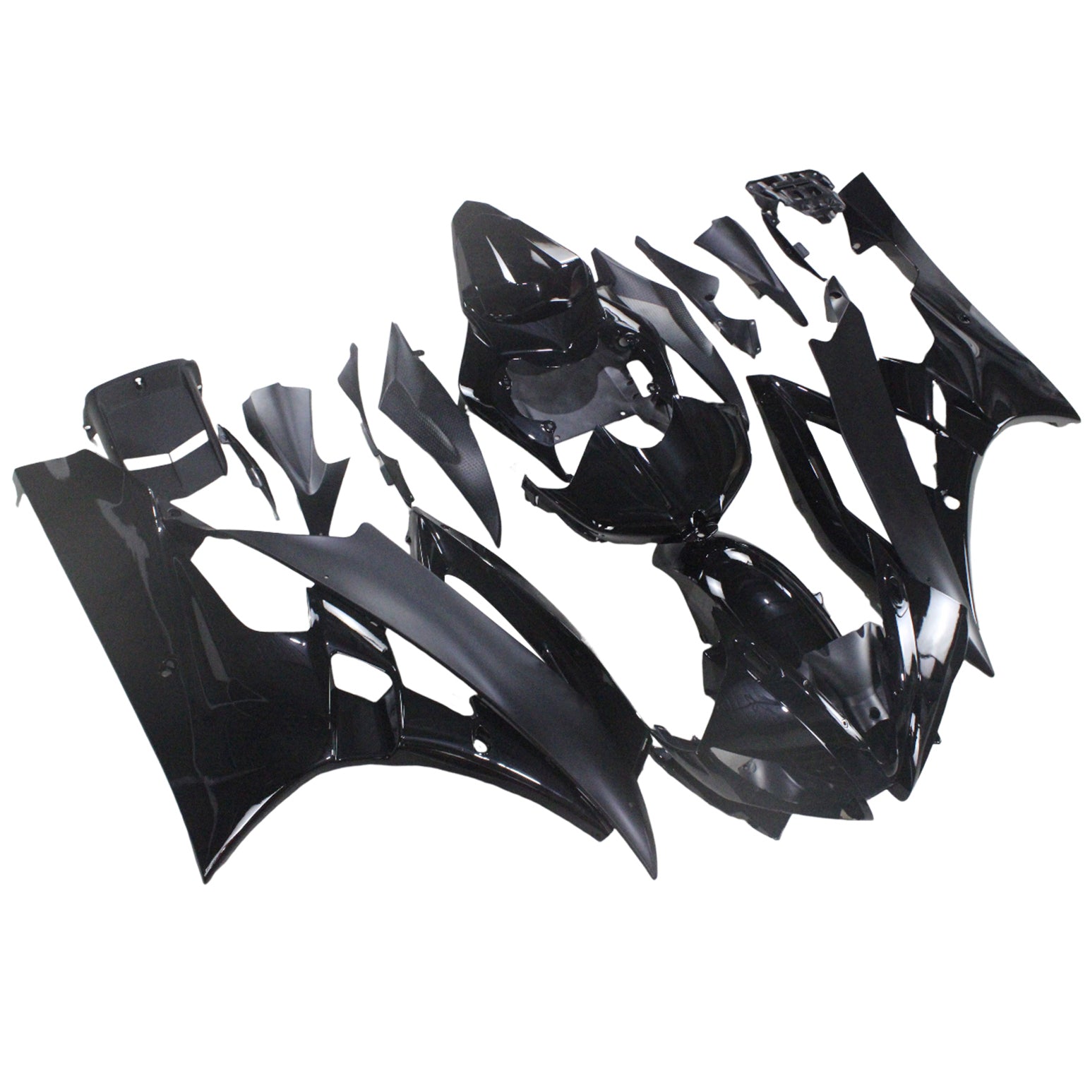 Amotopart 2006-2007 Yamaha Yzf 600 R6 Matte Black Fairing Kit