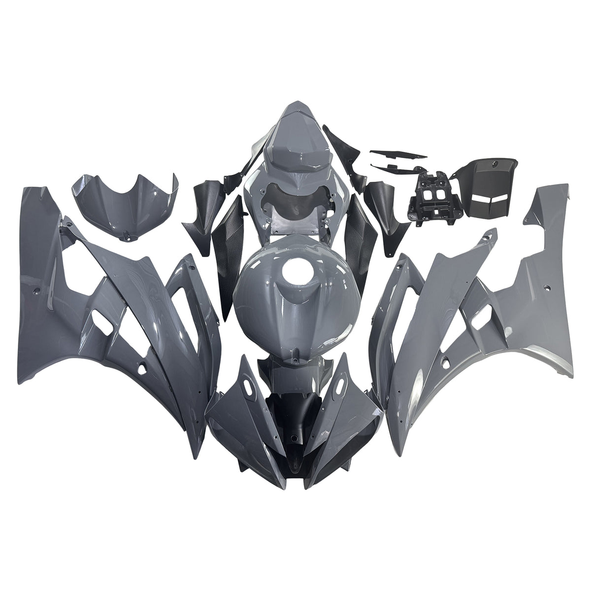 Amotopart 2006-2007 Yamaha YZF-R6 Grey Fairing Kit