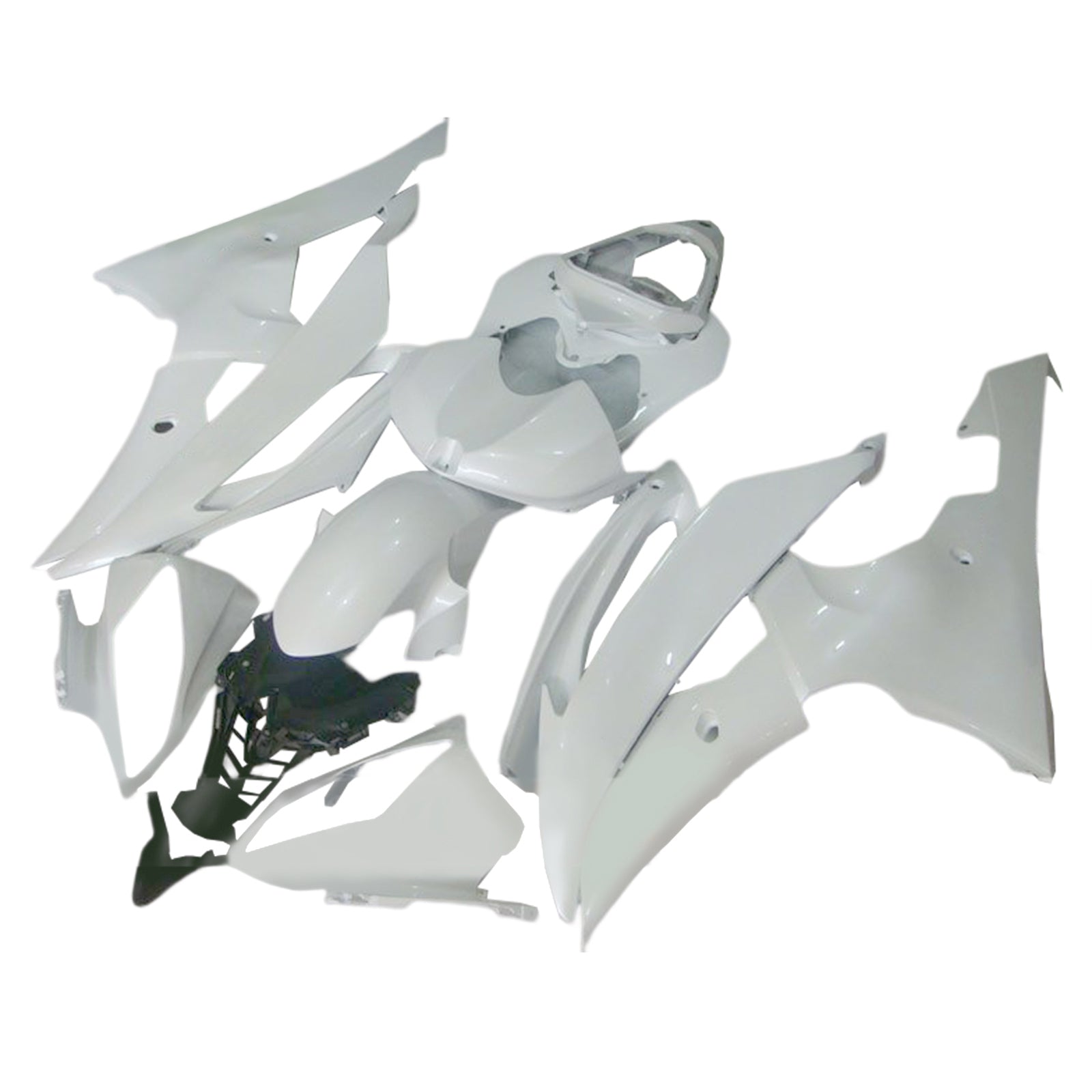 Amotopart 2008-2016 Yamaha YZF 600 R6 White Fairing Kit
