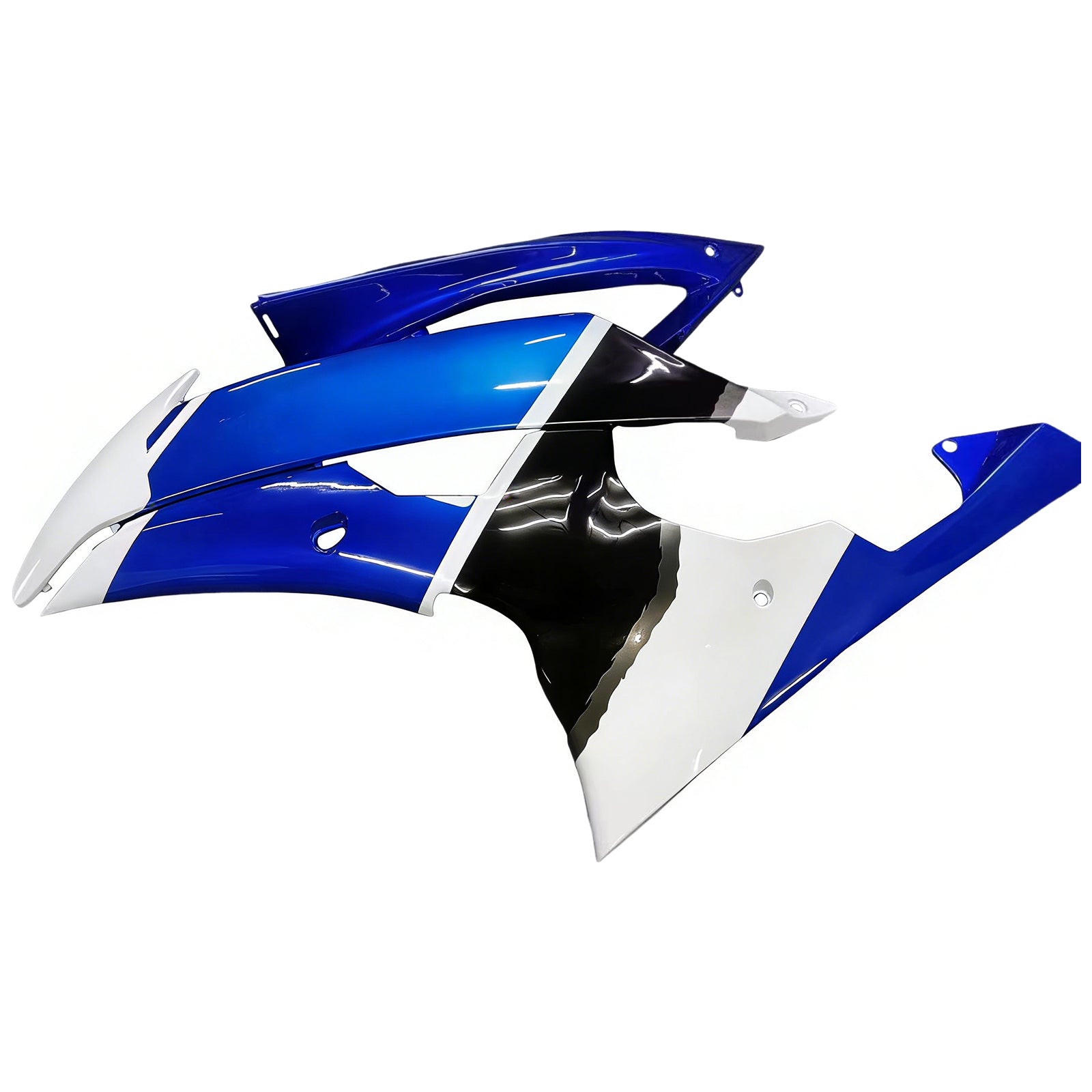 Amotopart 2008-2016 Yamaha YZF 600 R6 Black&White Fairing Kit