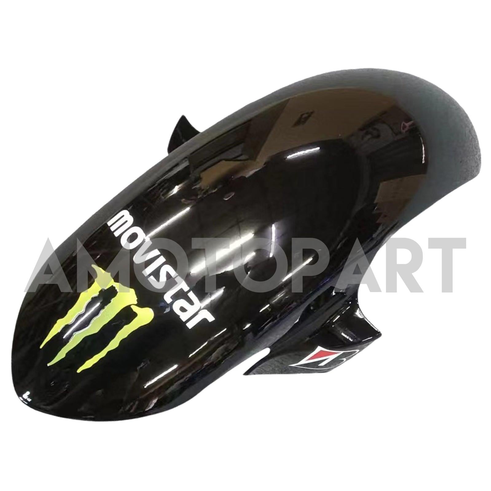 Amotopart 2008-2016 Yamaha YZF 600 R6 blanco y negro con kit de carenado con logotipo