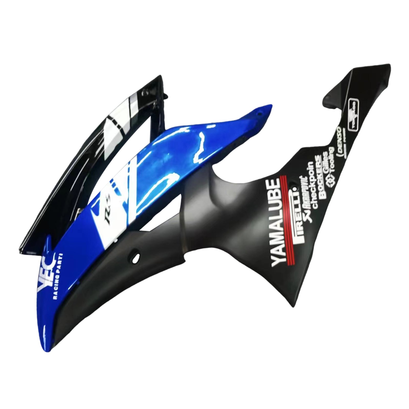 Amotopart 2008-2016 Yamaha YZF 600 R6 Kit de carenado azul y negro