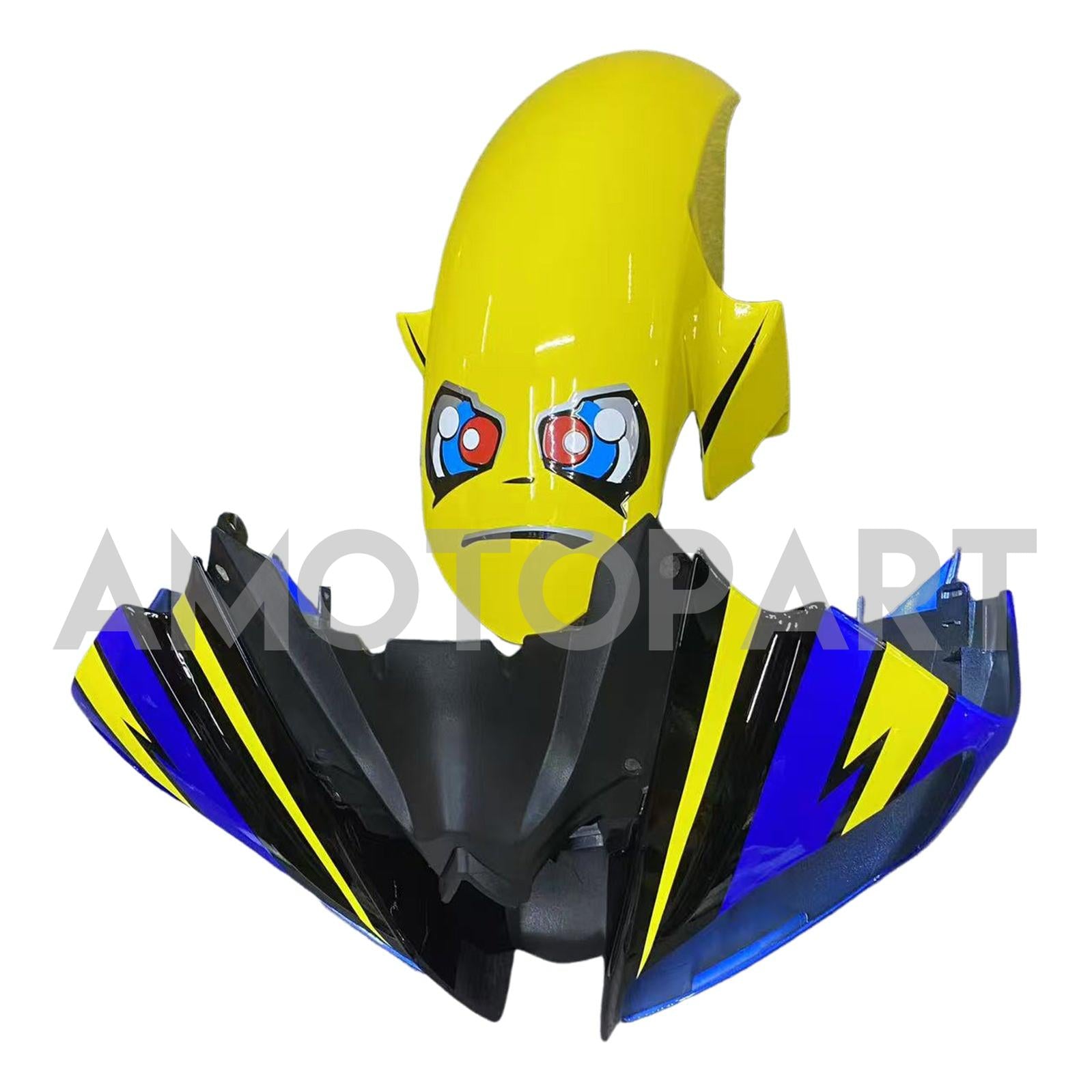 Amotopart 2008-2016 Yamaha YZF 600 R6 Blue Yellow Fairing Kit