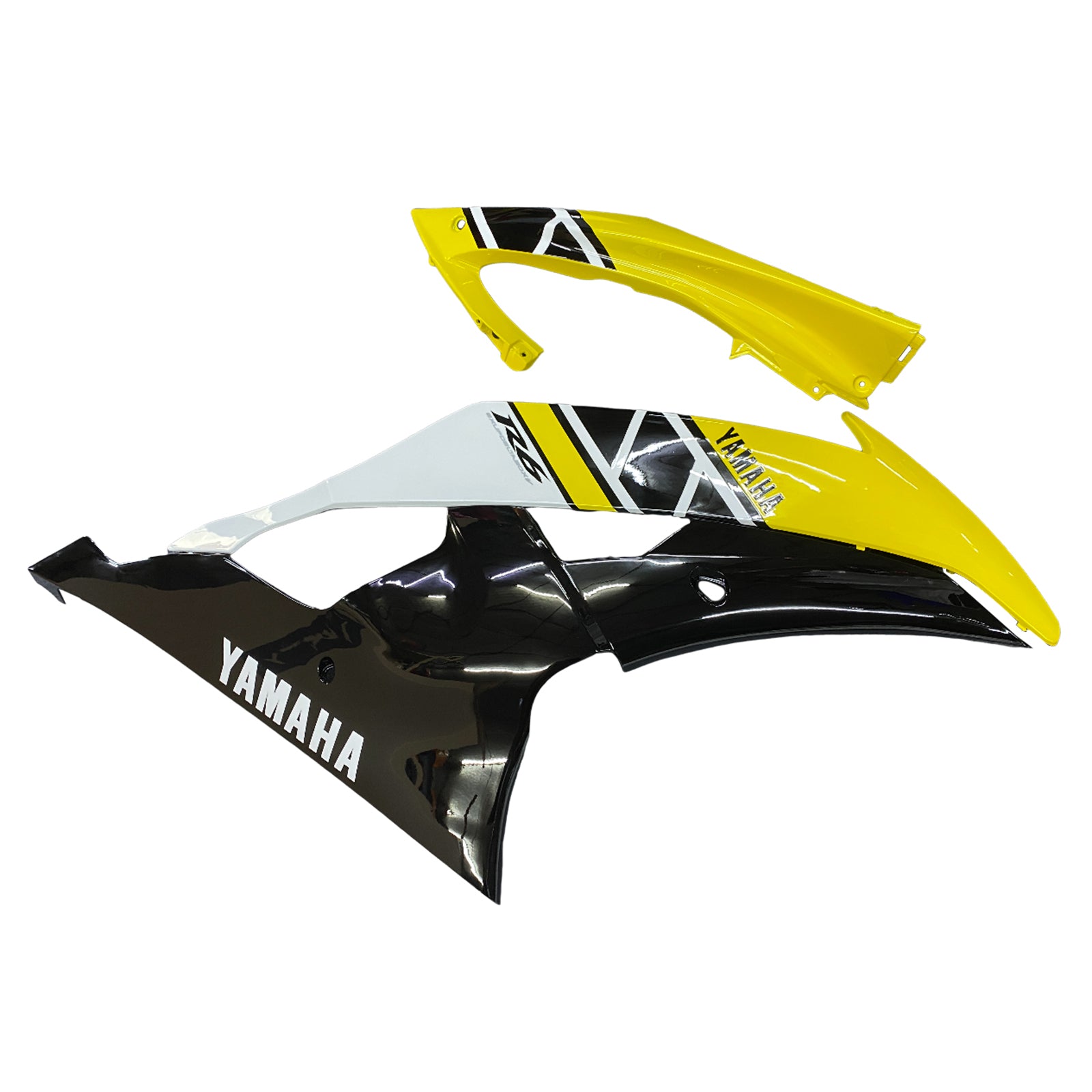 Kit de carénage Amotopart Yamaha 2008-2016 YZF 600 R6 jaune noir