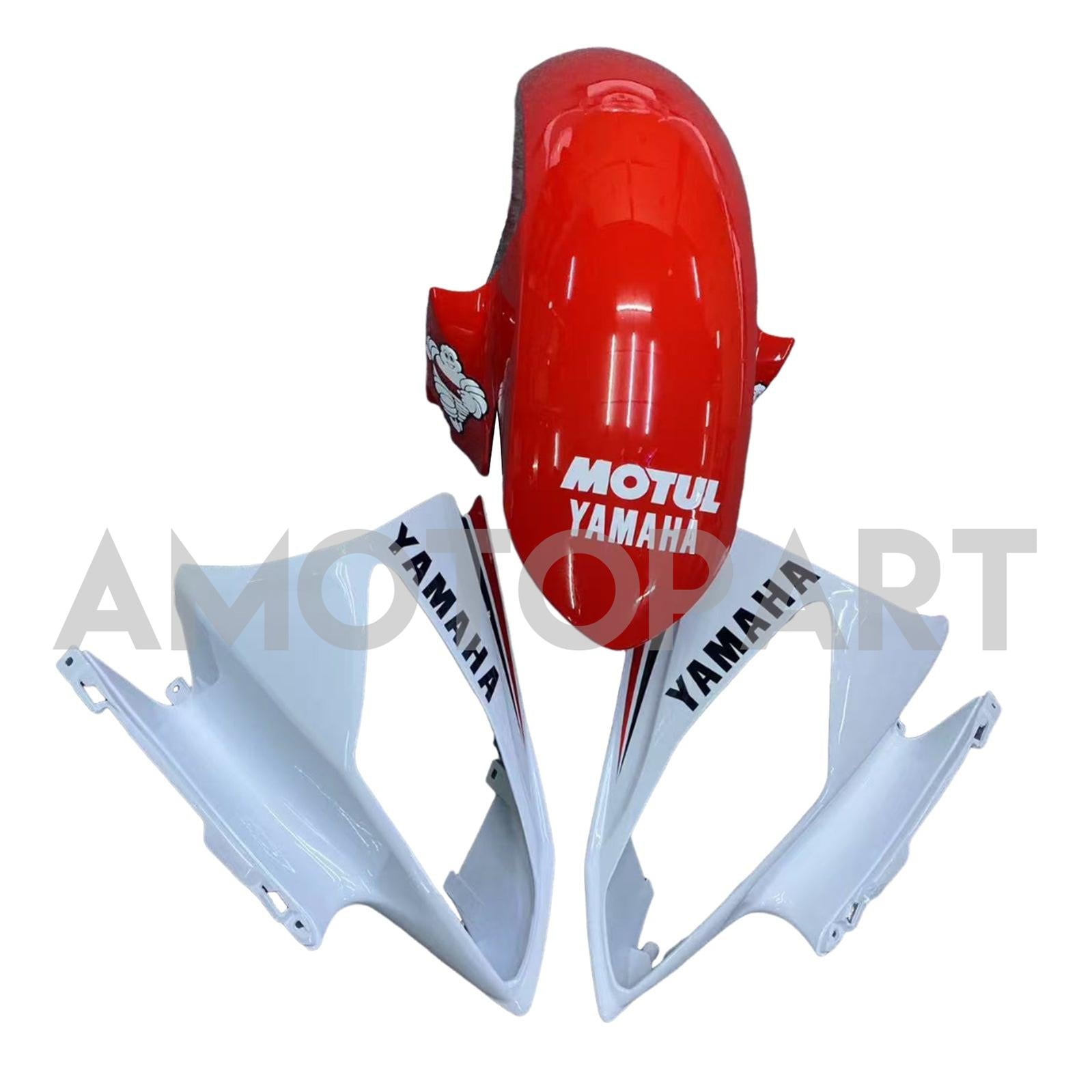 Amotopart Yamaha 2008-2016 YZF 600 R6 White Red Fairing Kit