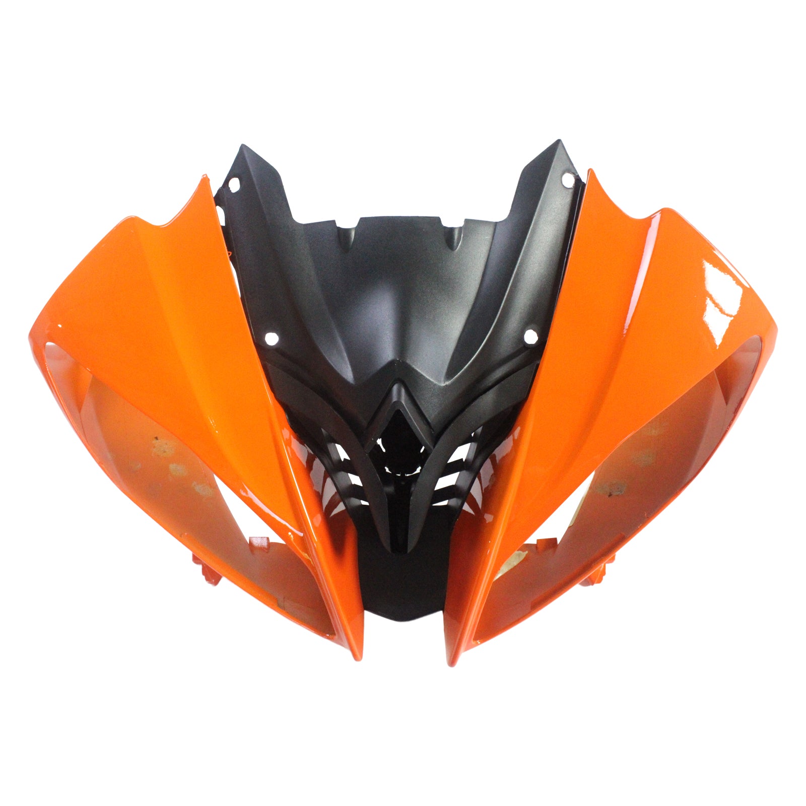 Kit de carénage Amotopart Yamaha 2008-2016 YZF 600 R6 orange noir