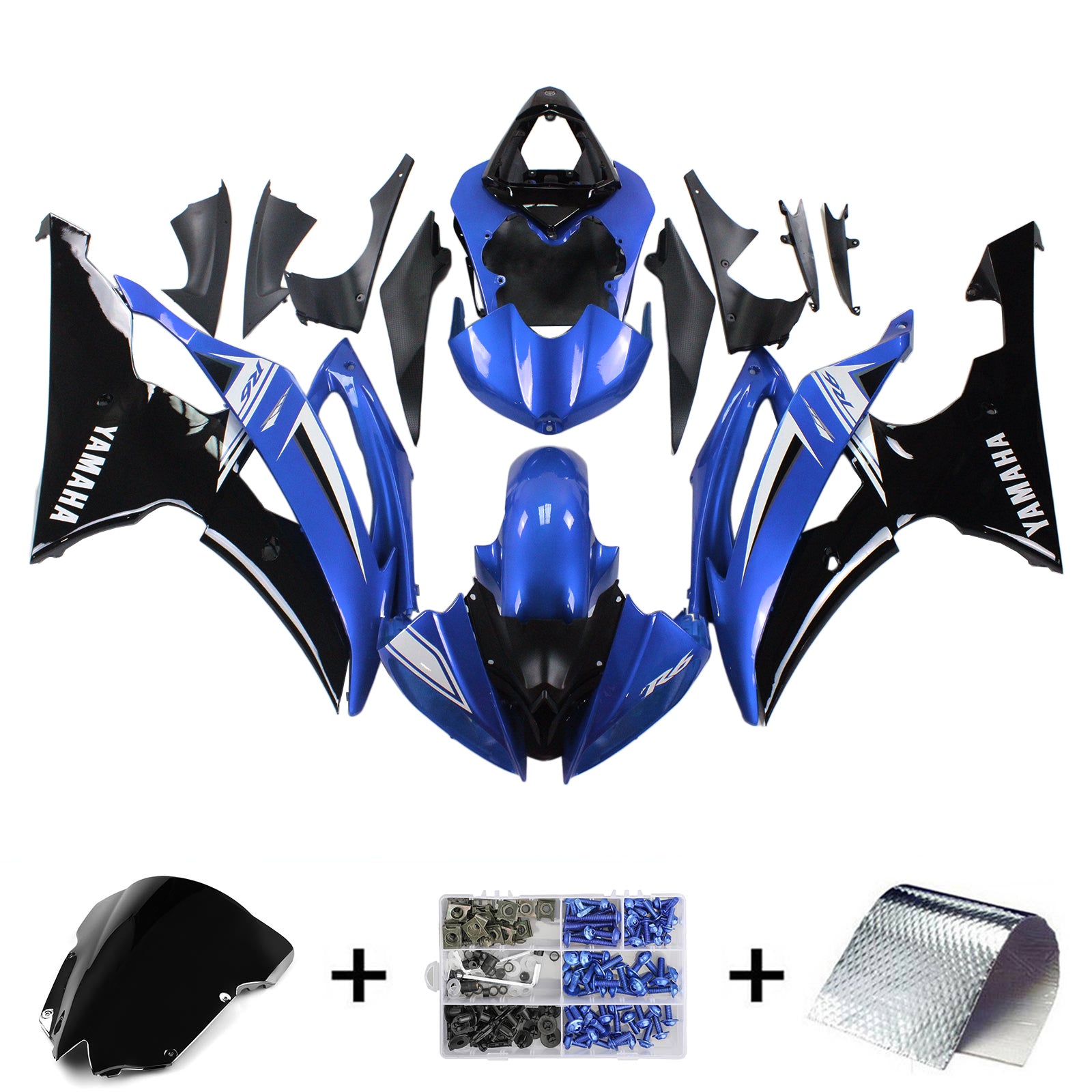 Amotopart Yamaha 2008–2016 YZF 600 R6 Verkleidungsset