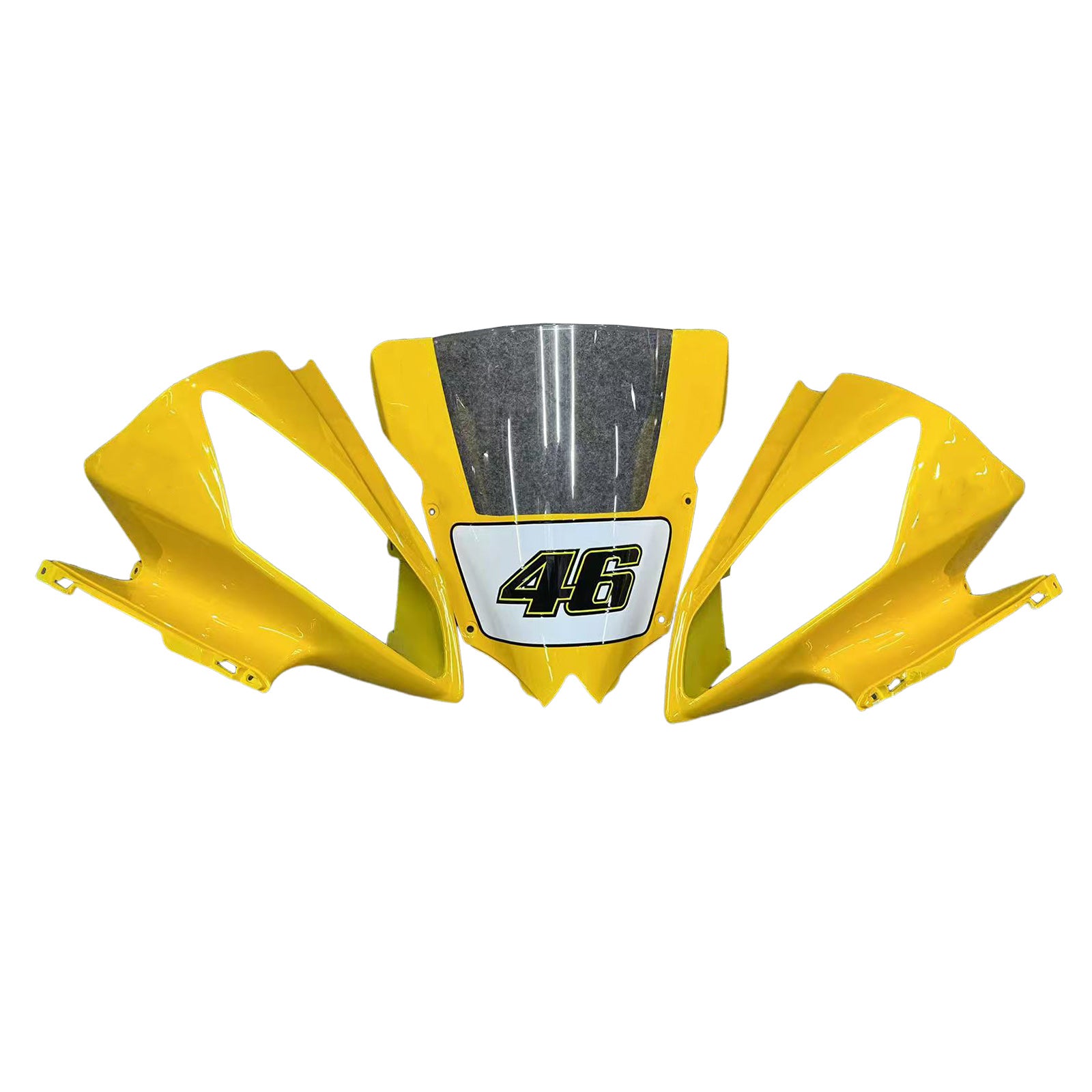 Amotopart 2008-2016 Yamaha YZF 600 R6 Kit de carenado amarillo azul