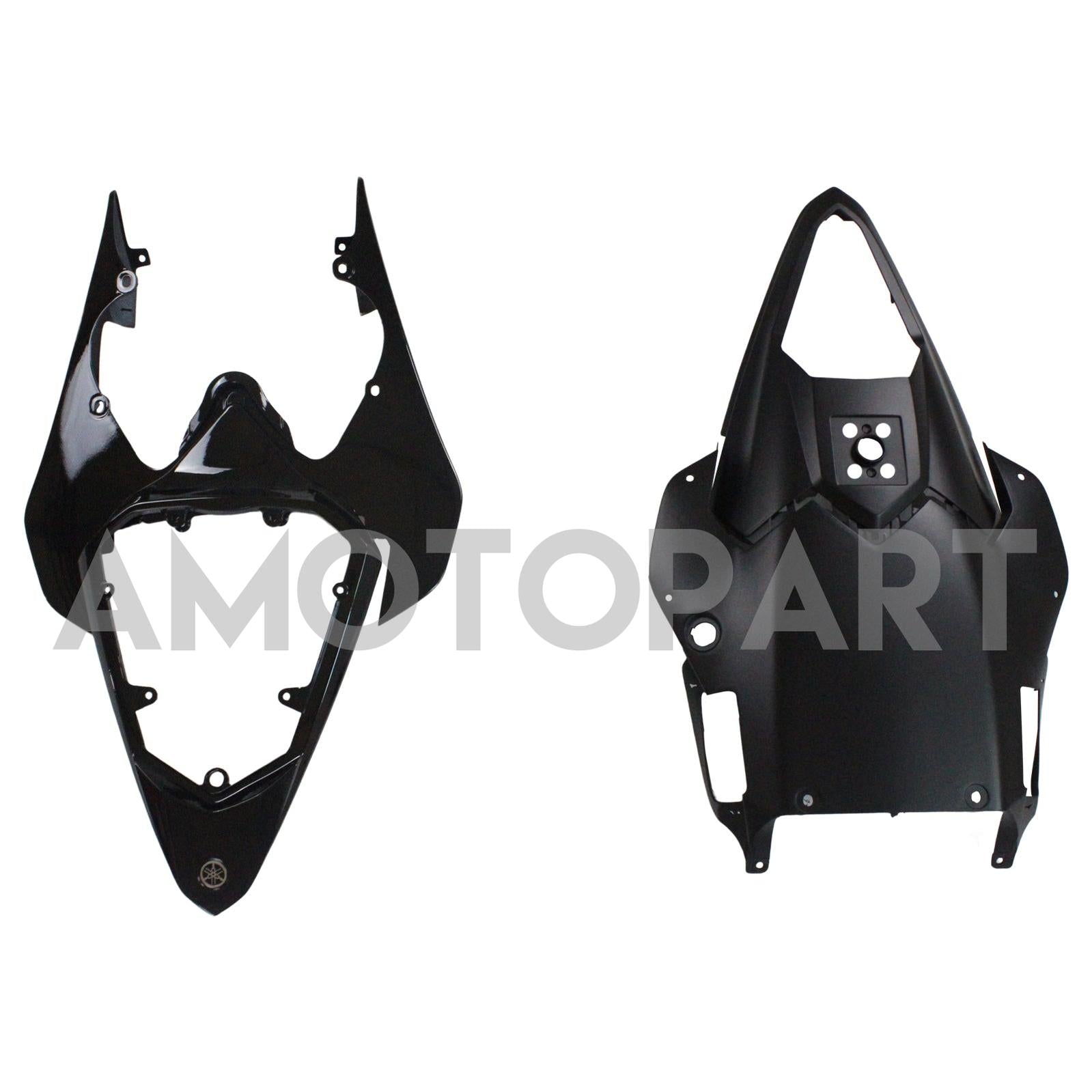Amotopart Yamaha 2008-2016 YZF 600 R6 All Black Fairing Kit