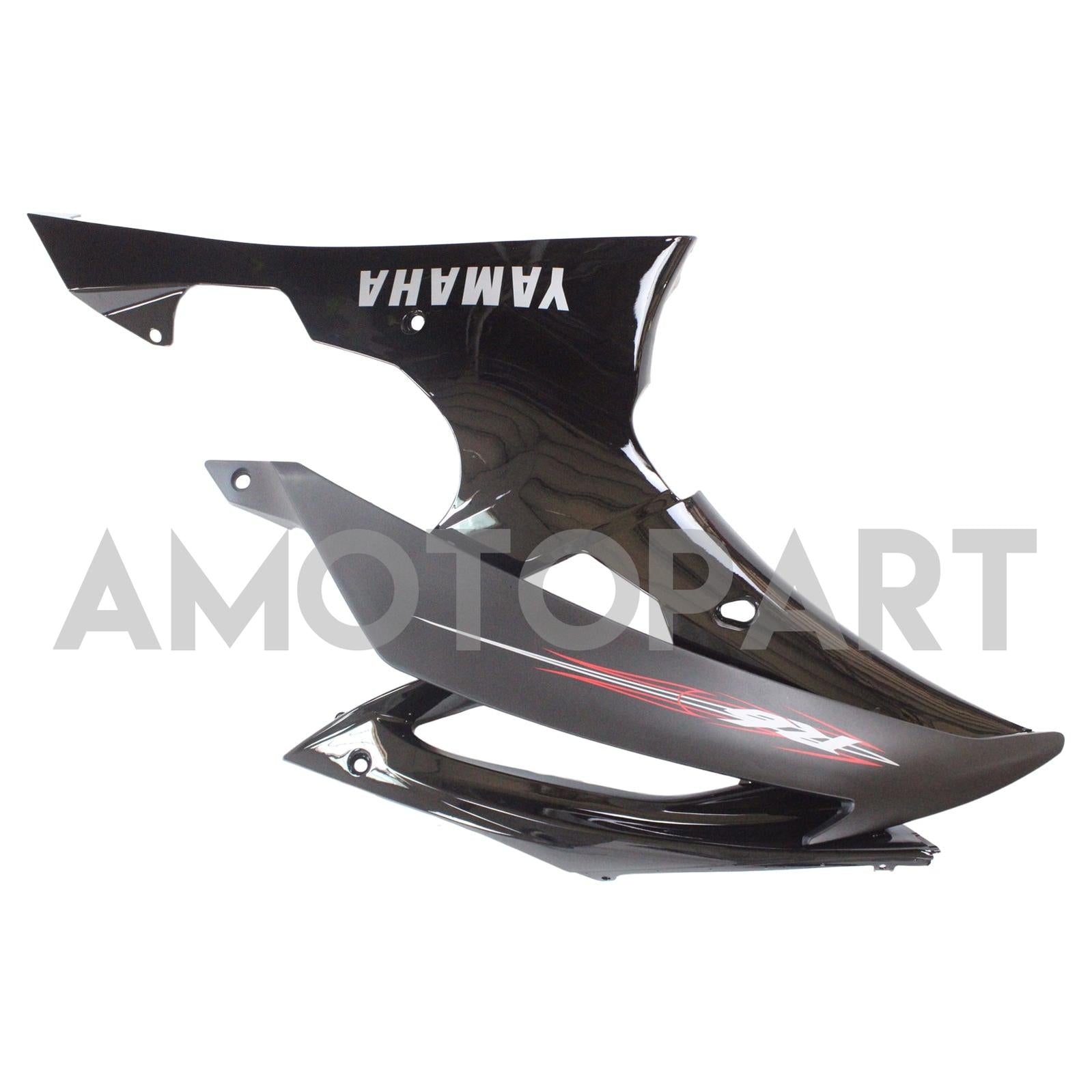 Amotopart Yamaha 2008-2016 YZF 600 R6 All Black Fairing Kit