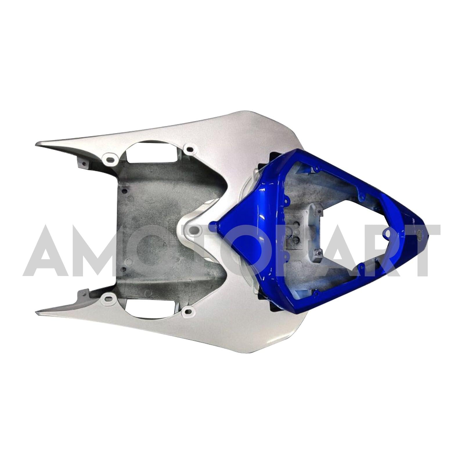 Amotopart 2008-2016 YZF 600 R6 Yamaha Blau&Silbernes Verkleidungsset