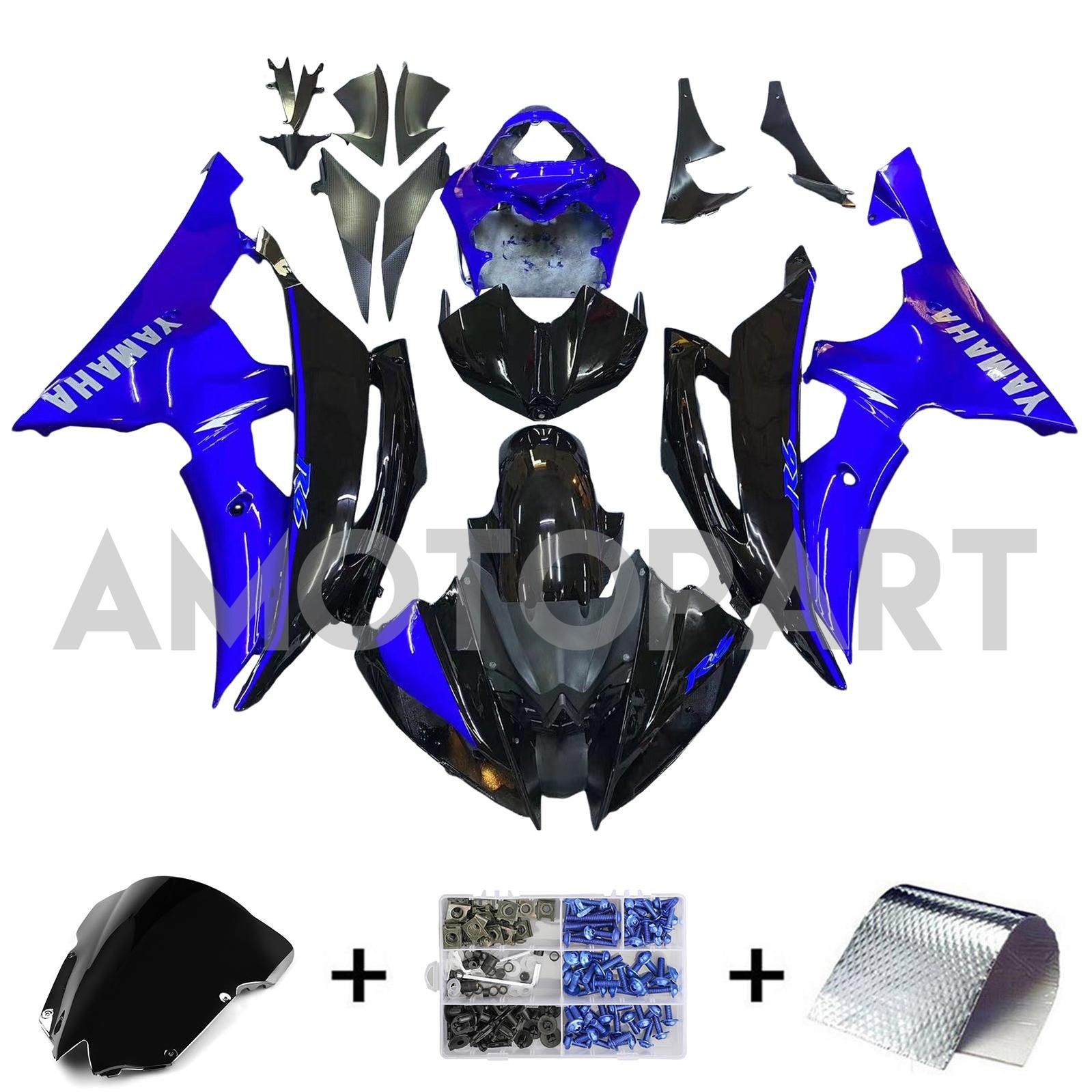 Injektionsverkaufskitkörper Kunststoff ABS Fit für Yamaha YZF 600 R6 2008-2016