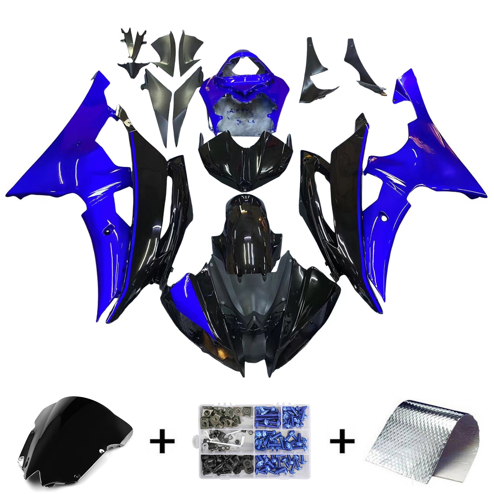 Injectiekuipkit Carrosserie Kunststof ABS geschikt voor Yamaha YZF 600 R6 2008-2016