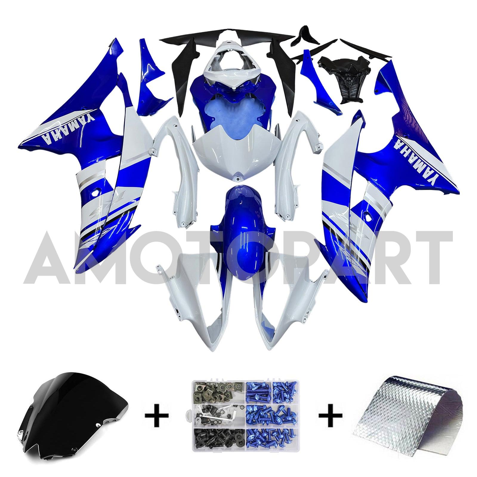 Injection Fairing Kit Bodywork Plastic ABS fit For Yamaha YZF 600 R6 2008-2016