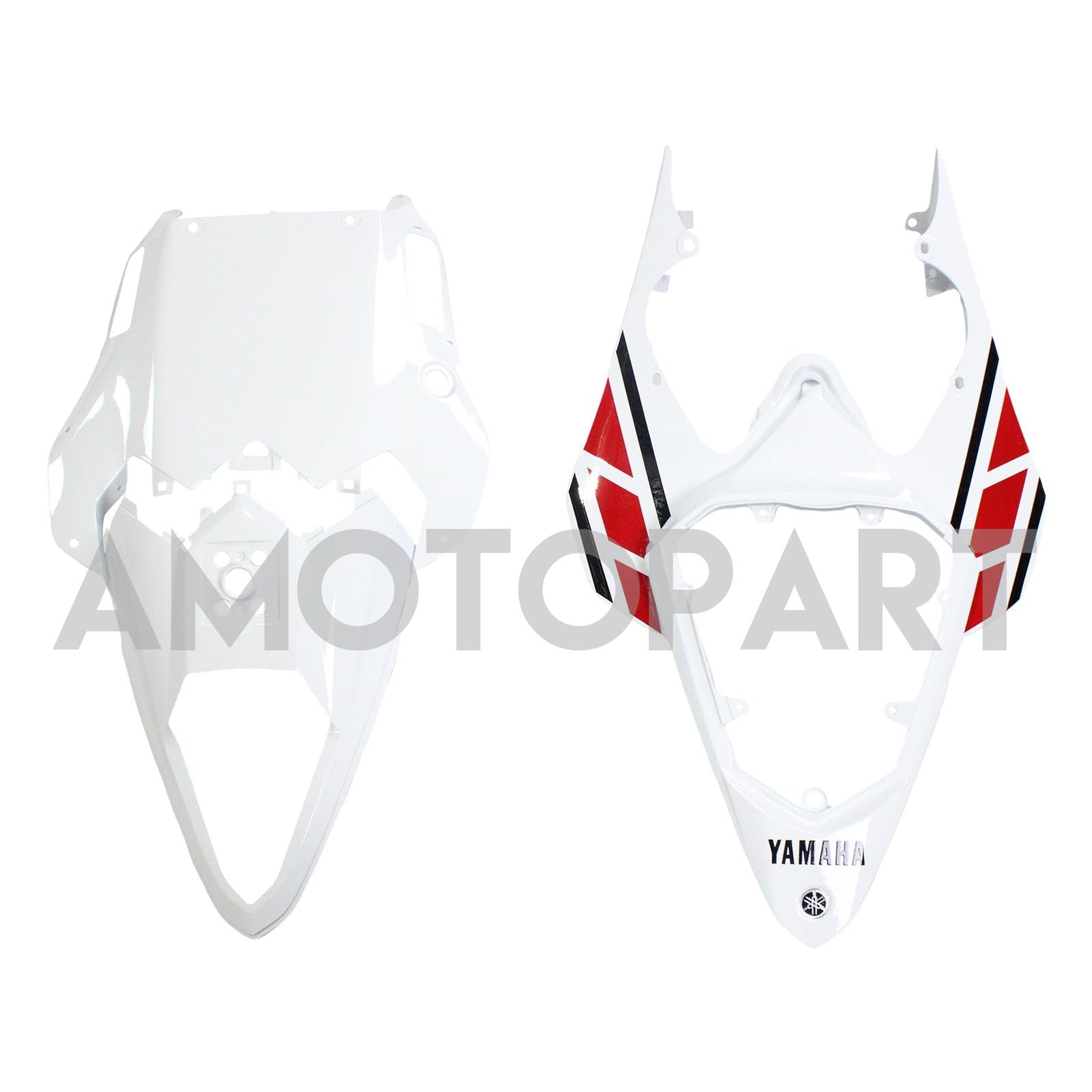 Amotopart Yamaha 2008-2016 YZF 600 R6 White Red Fearing Kit