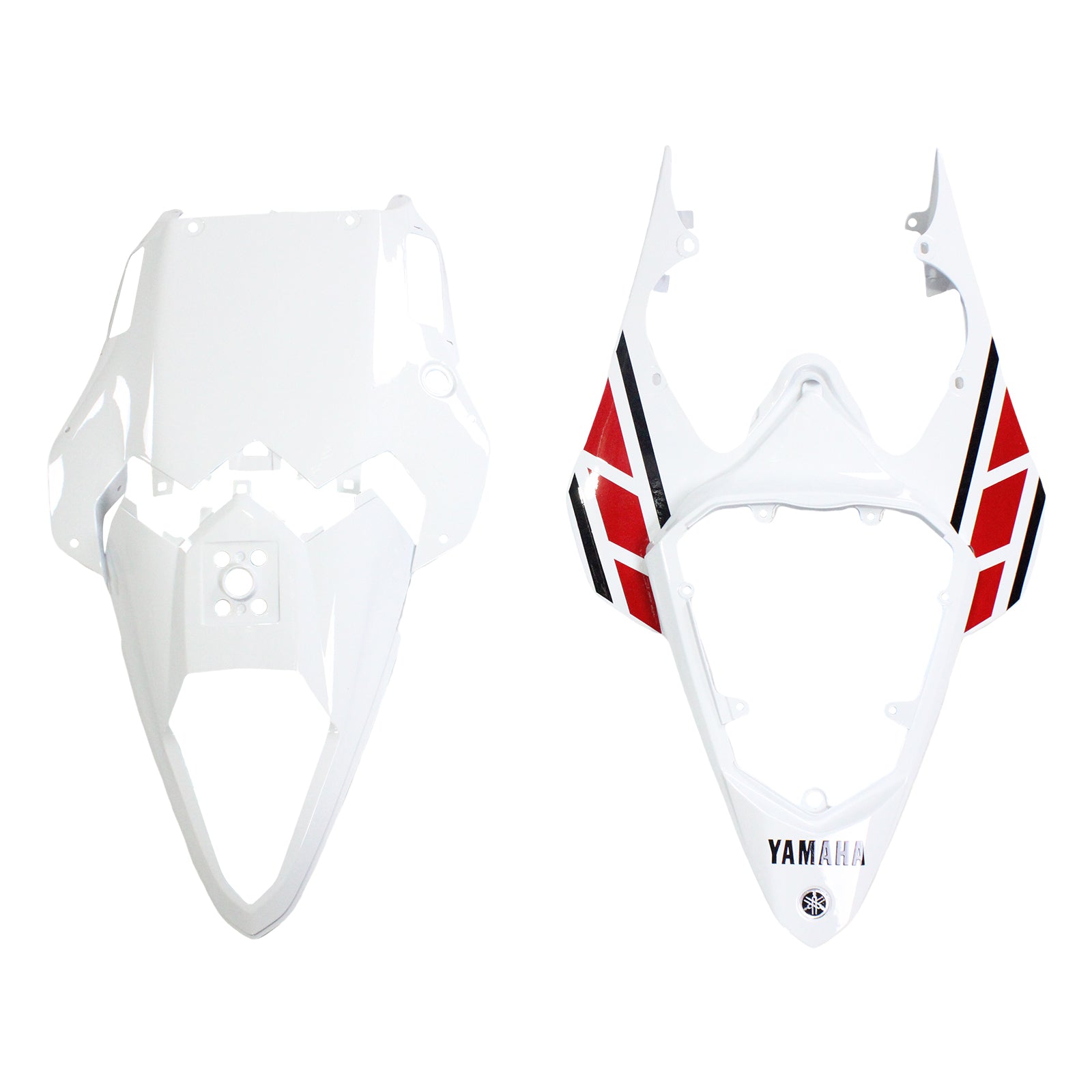 Amotopart Yamaha 2008-2016 YZF 600 R6 White Red Fairing Kit