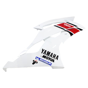 Amotopart Verkleidungsset für Yamaha 2008–2016 YZF 600 R6, Weiß, Rot
