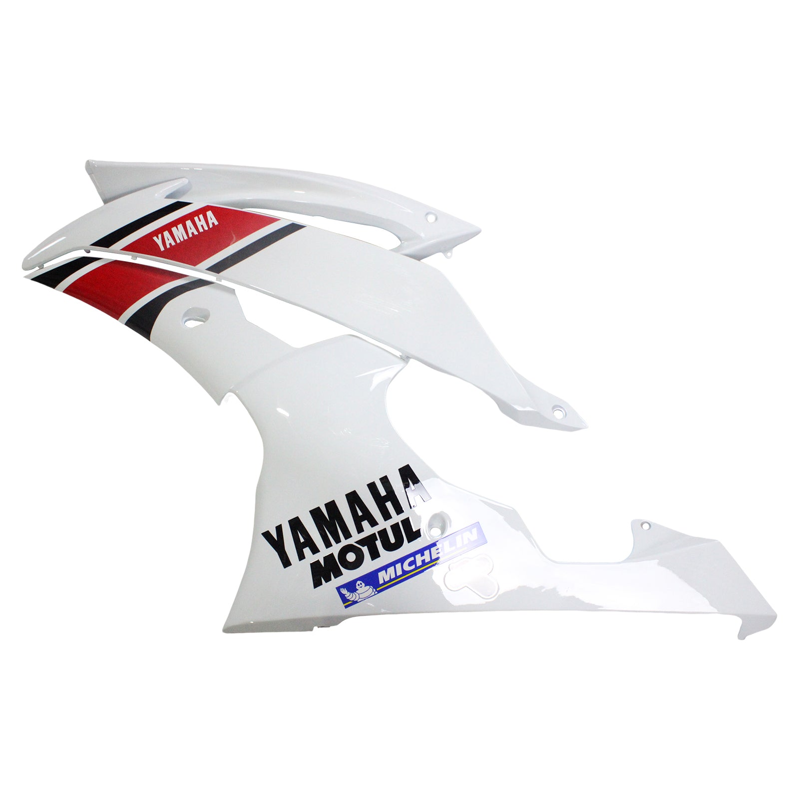 Amotopart Yamaha 2008-2016 YZF 600 R6 White Red Fairing Kit