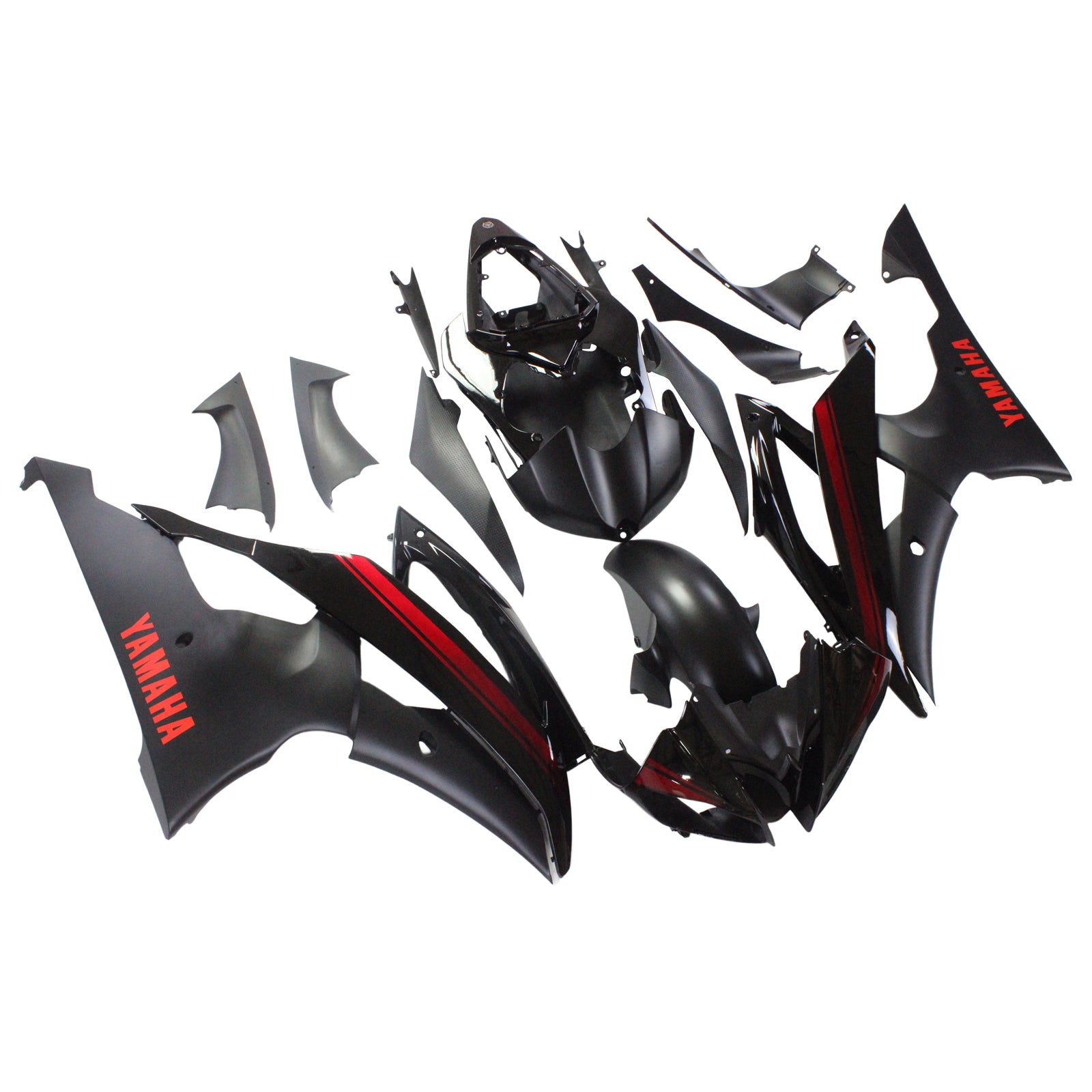 Amotopart Yamaha 2008-2016  YZF 600 R6 Black Fairing Kit