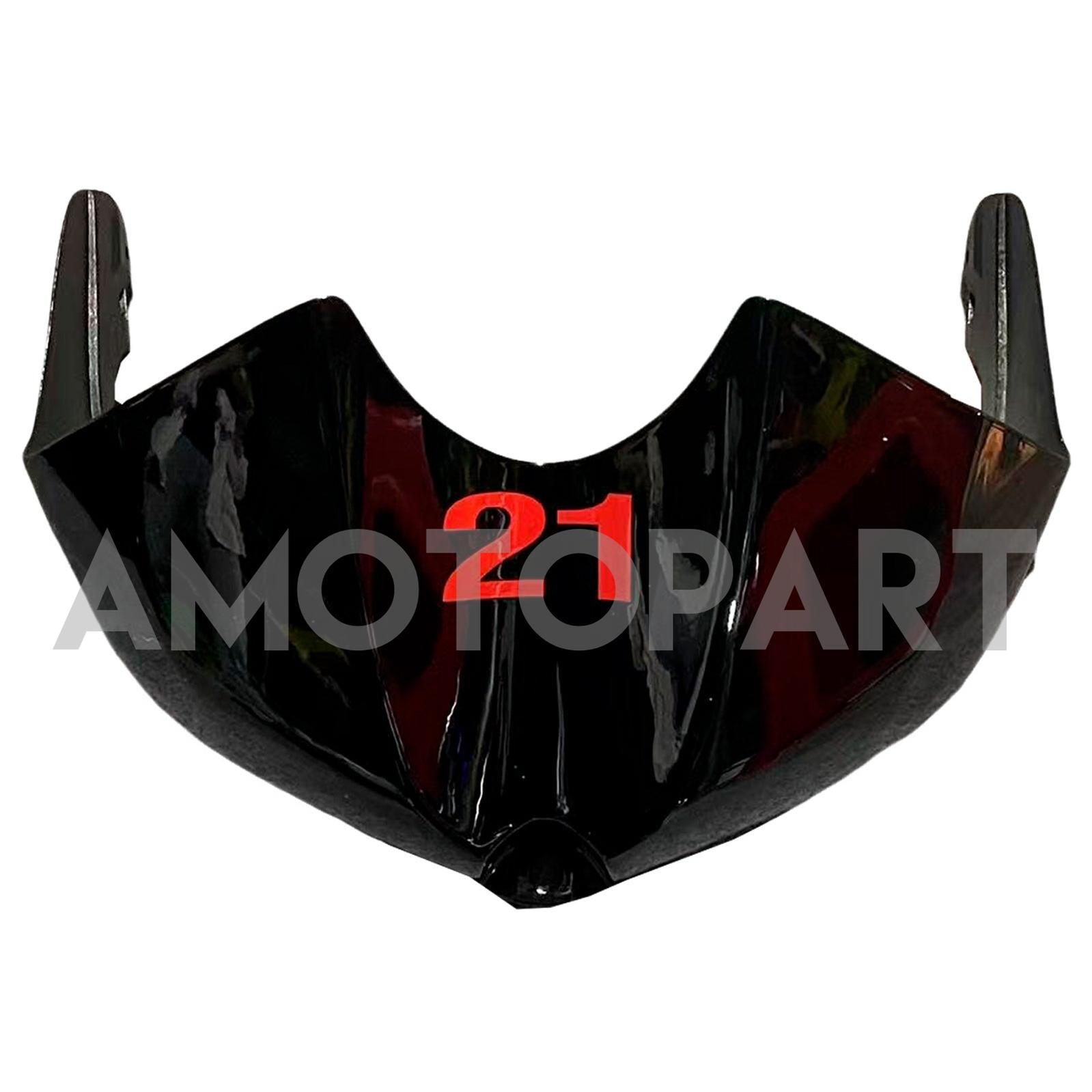 Amotopart Verkleidungsset für Yamaha 2008–2016 YZF 600 R6, Schwarz, Rot