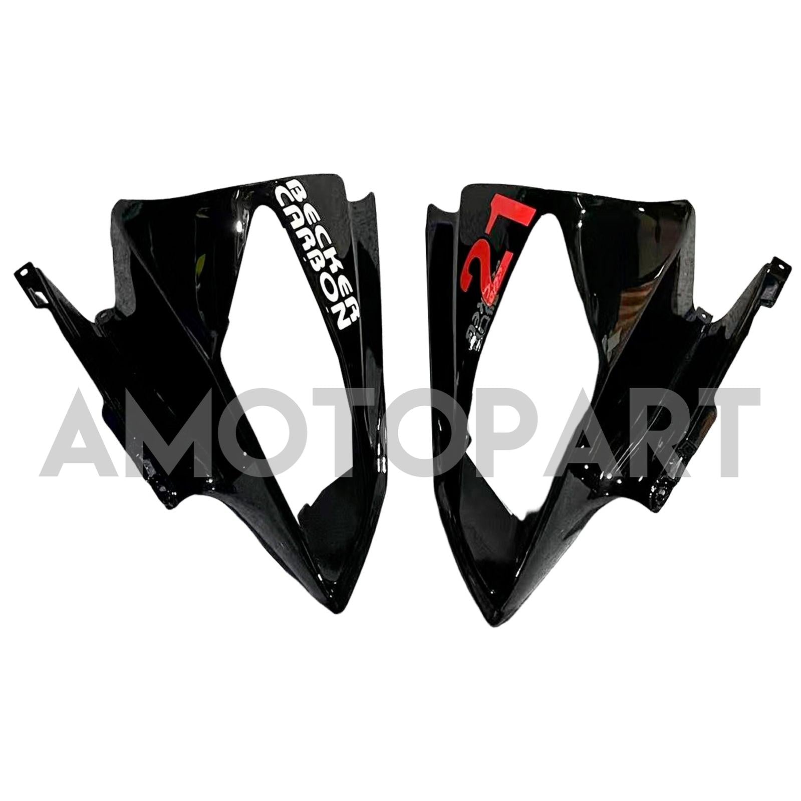 Amotopart Verkleidungsset für Yamaha 2008–2016 YZF 600 R6, Schwarz, Rot