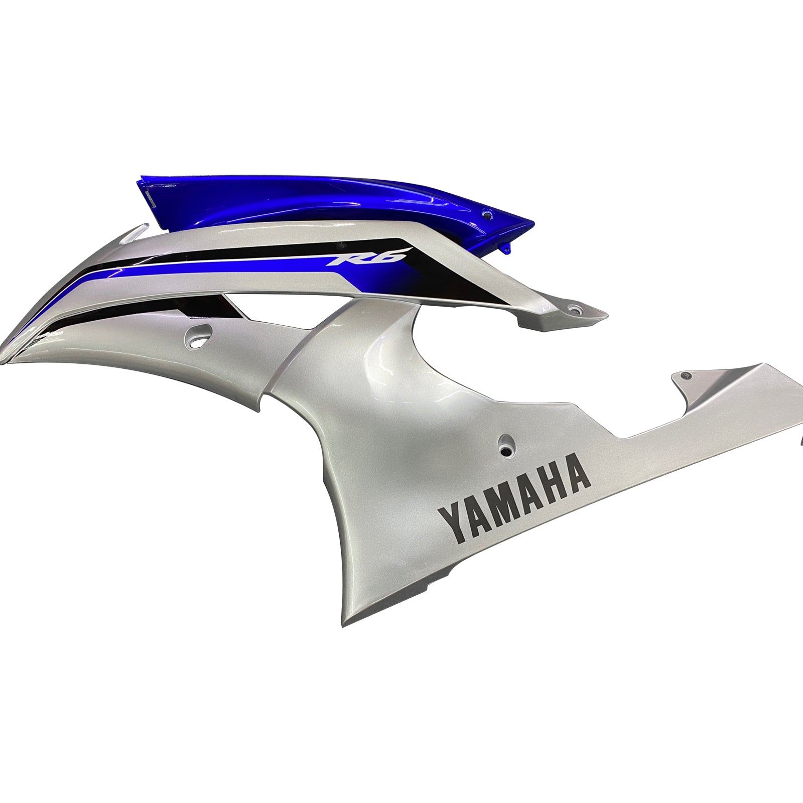 Amotopart Yamaha 2008-2016 YZF 600 R6 Blue Sliver Fairing Kit