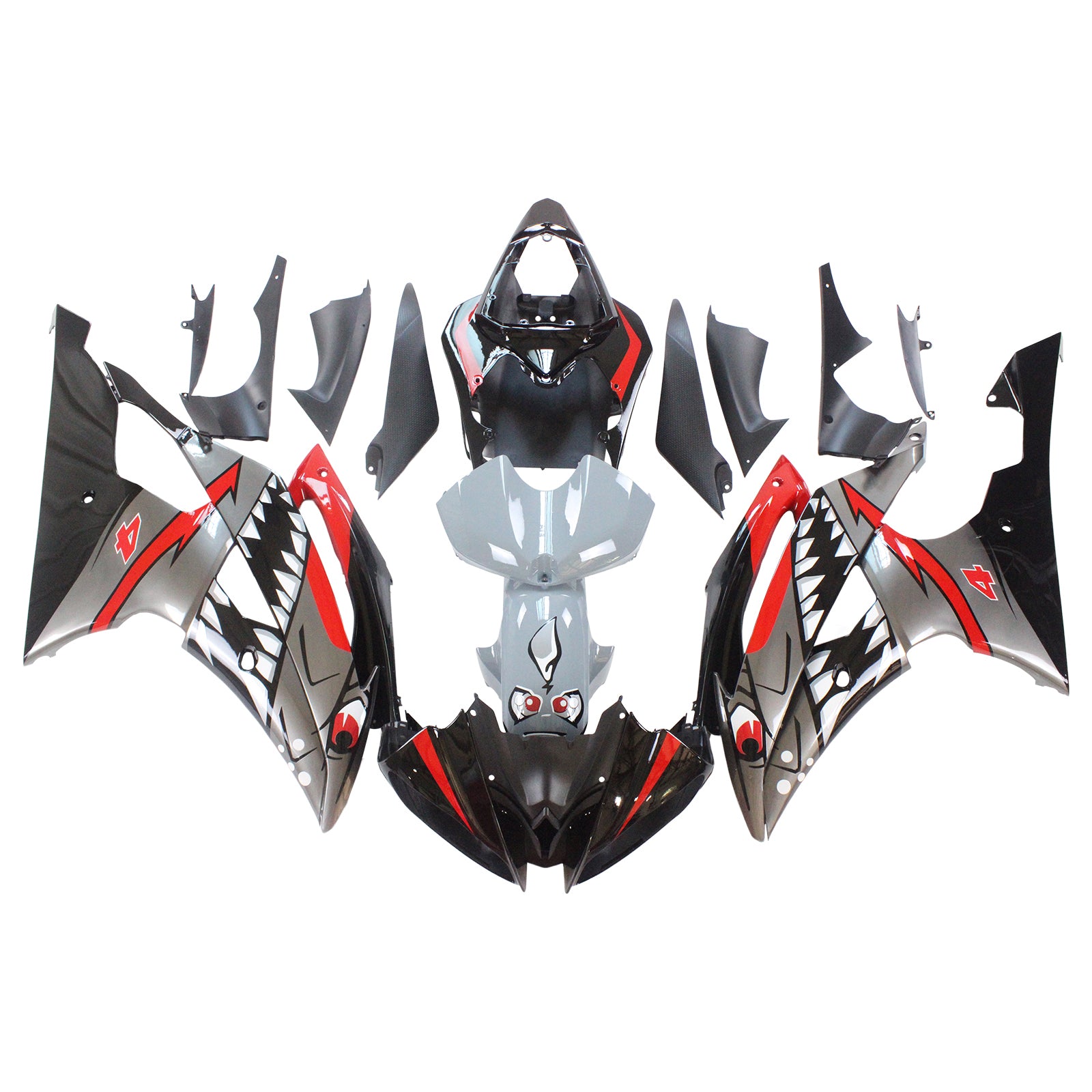 Amotopart karoserie karoserie Plastová abs vhodná pro Yamaha YZF 600 R6 2008-2016