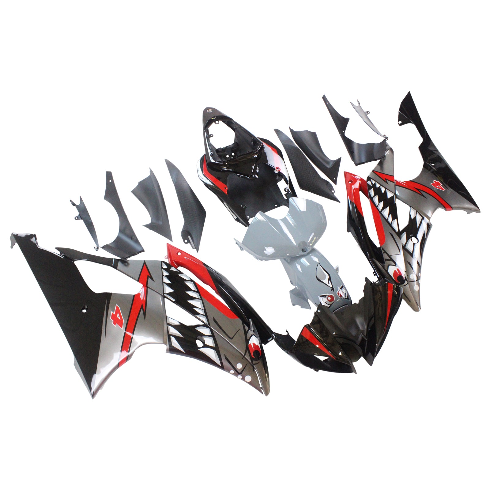 Amotopart Fairing Kit Bodywork Plastic ABS fit For Yamaha YZF 600 R6 2008-2016