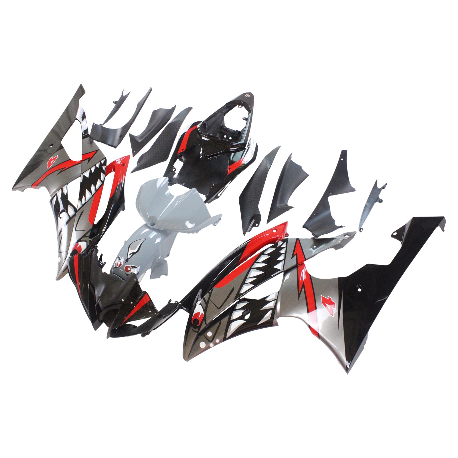 Amotopart Fairing Kit Bodywork Plastic ABS fit For Yamaha YZF 600 R6 2008-2016