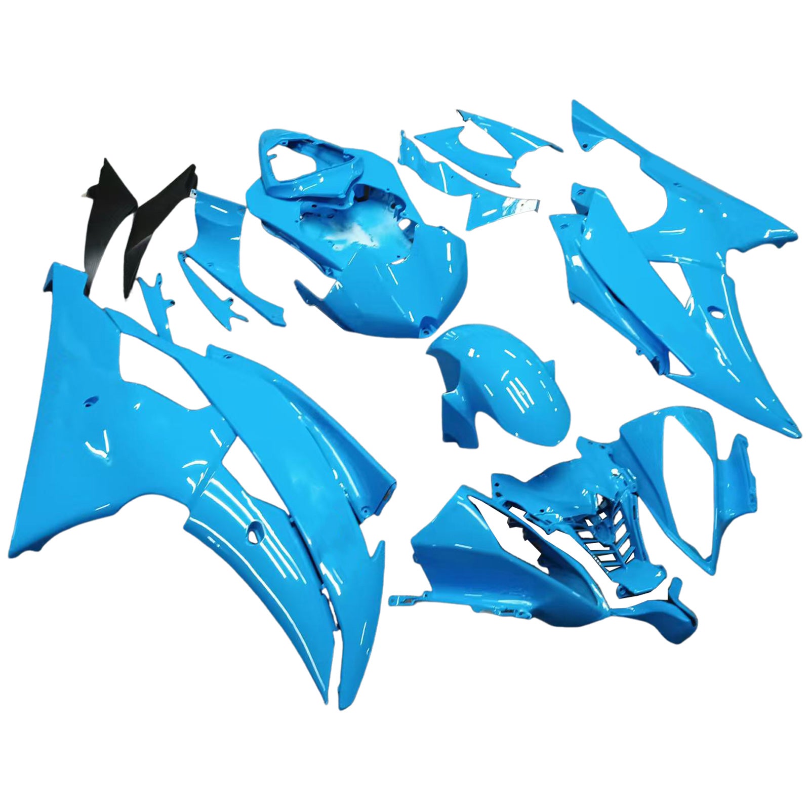 Wtryskowe Zestaw owiewki nadwozia Plastikowe ABS ABS do Yamaha YZF 600 R6 2008-2016