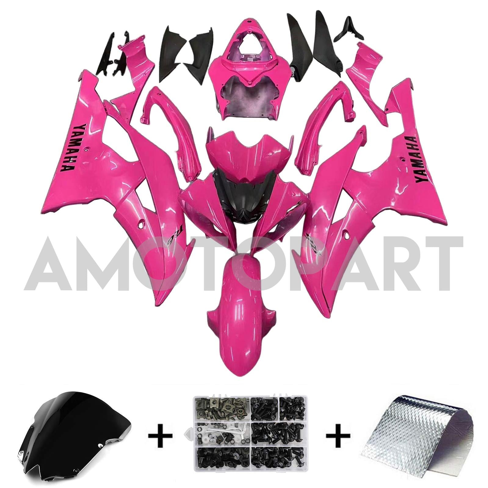 Injection Fairing Kit Bodywork Plastic ABS fit For Yamaha YZF 600 R6 2008-2016