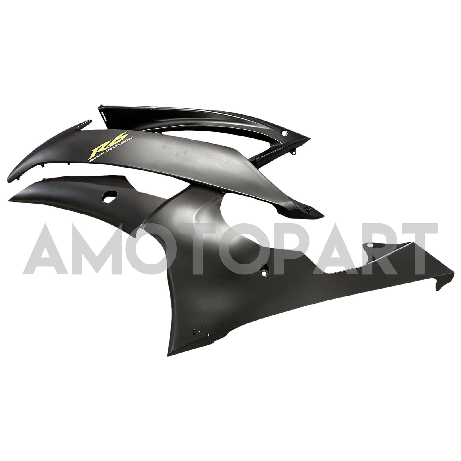 Amotopart Yamaha YZF 600 R6 2008-2016 Kit de carenagem negra